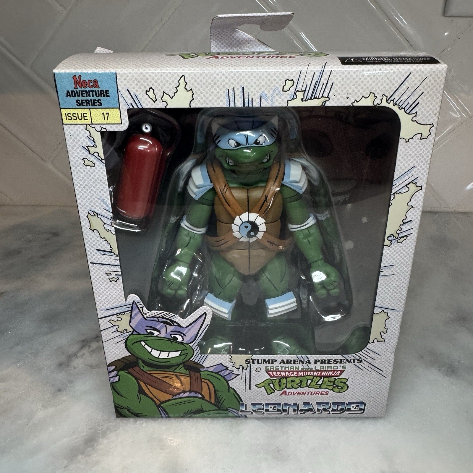 TMNT Adventures 4 Figure Set Raphael Leonardo Donatello Michelangelo Stump Arena