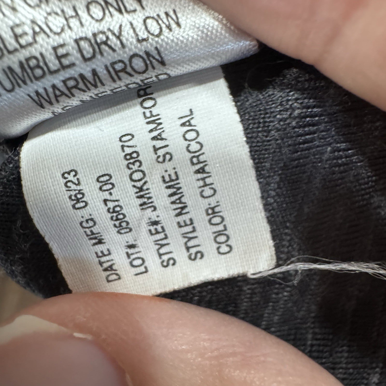 Johnnie-O “Stamford” Snap Pullover – Charcoal Gray – Men’s Medium