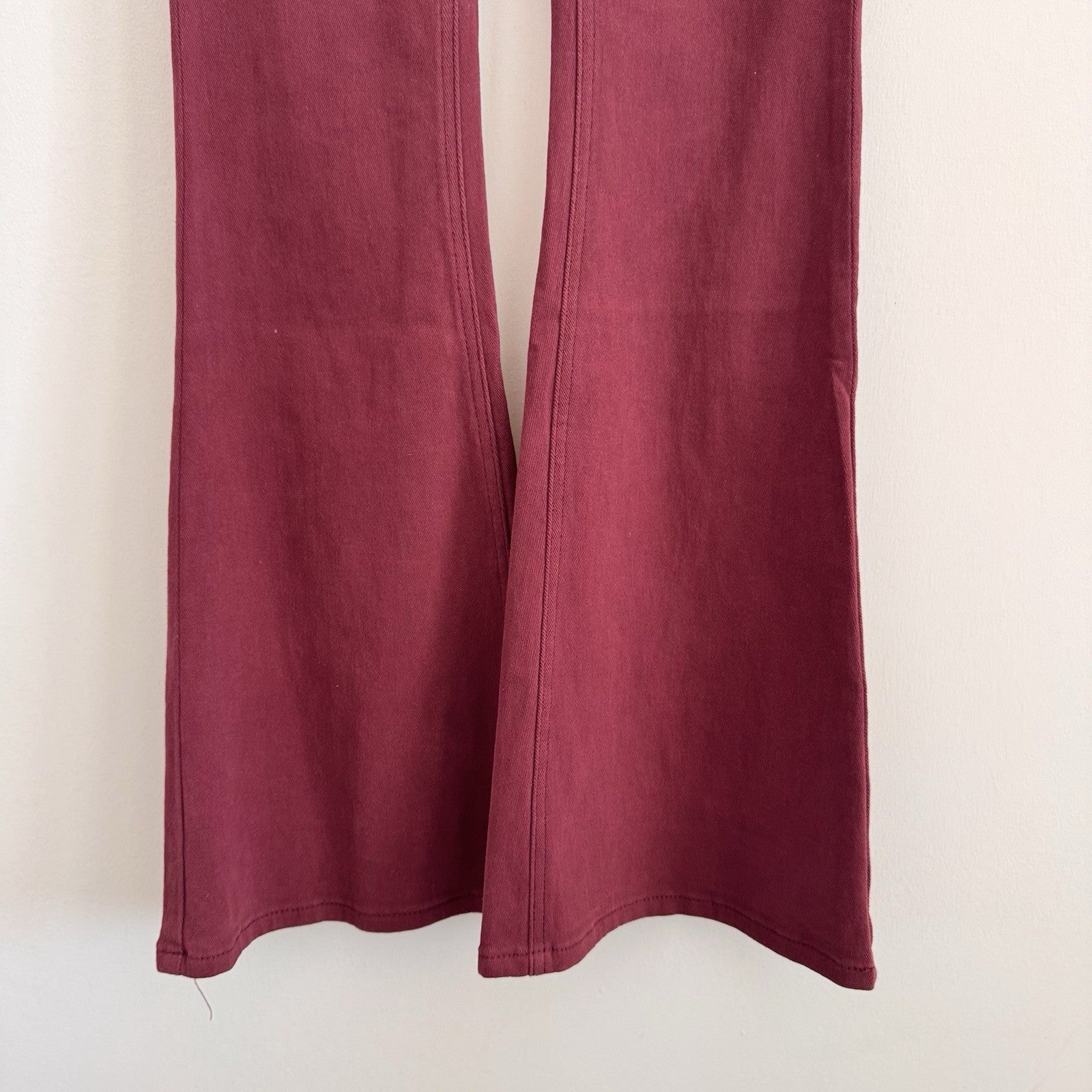 Rock & Roll Denim Bargain Bell Jeans 27x36 Plum High Rise Flare Pull On Stretch