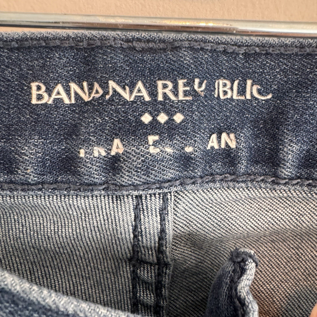 Banana Republic Traveler Jeans 33x32 Slim Stretch Blue Denim