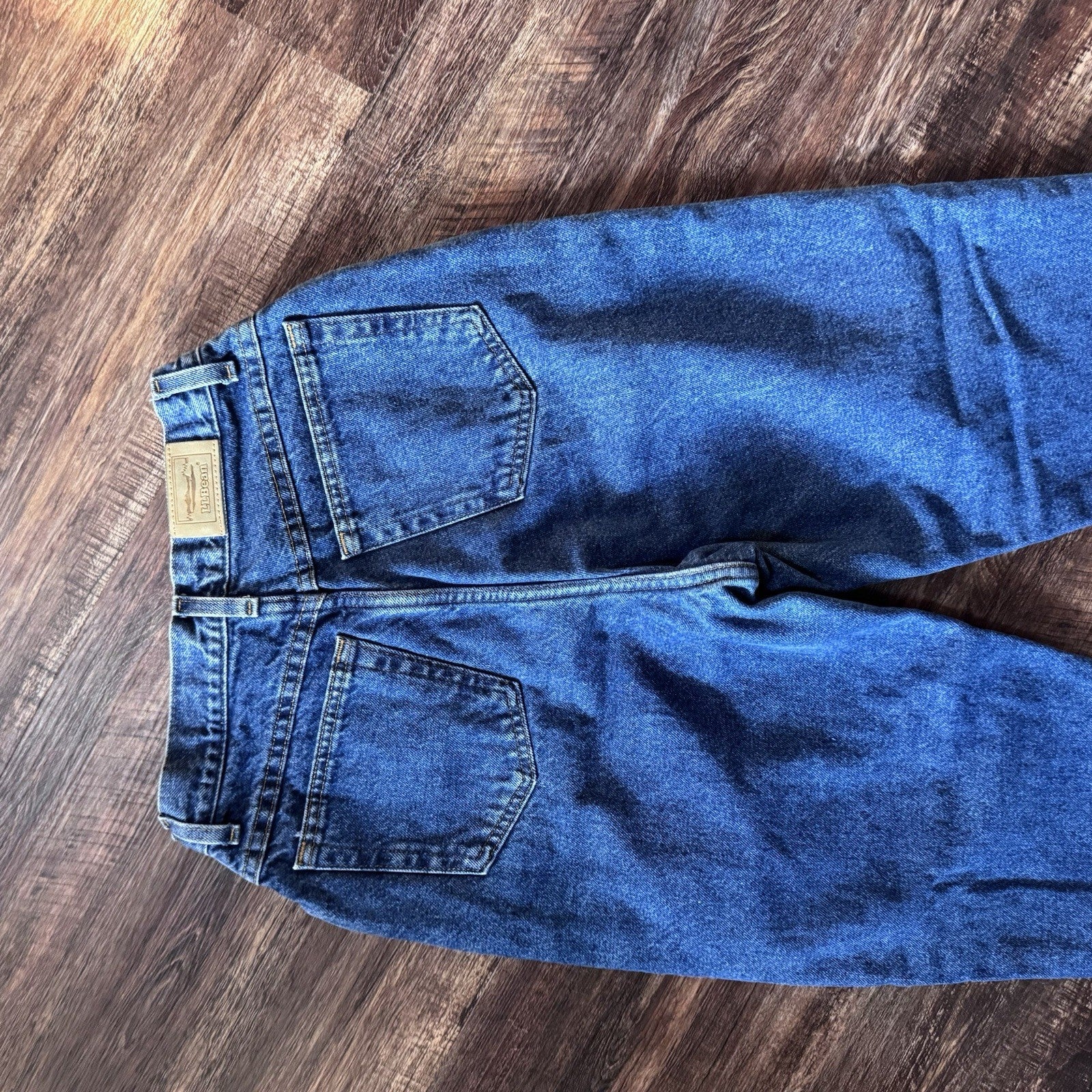 Vintage L.L. Bean Flannel Lined Jeans Women’s 10 Tall Blue High Rise USA Made 