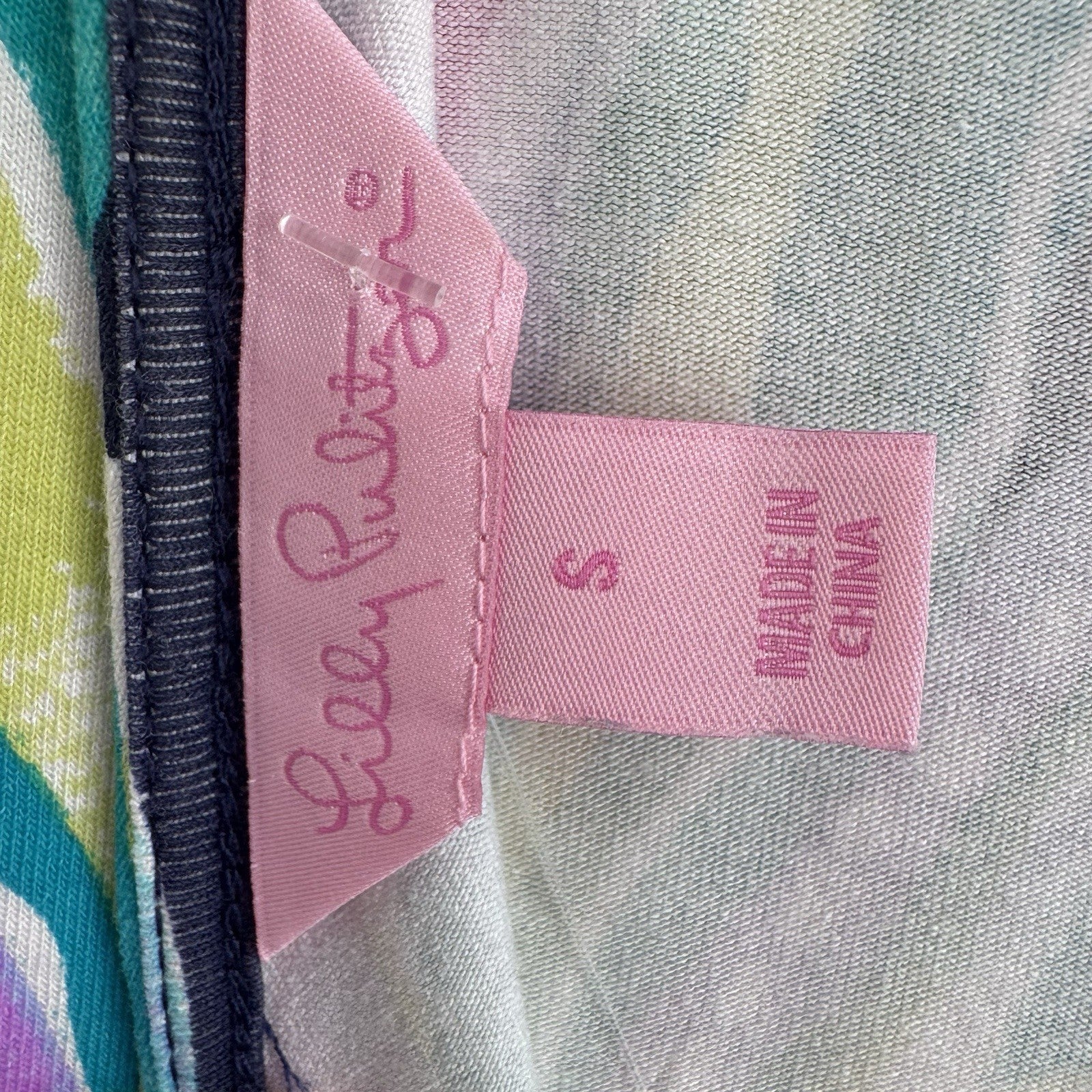 Lilly Pulitzer Maxi Dress S Blue Pink Green Wrap V Neck Resort
