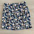 Altar’d State Blue Floral Mini Skirt XS Back Zip