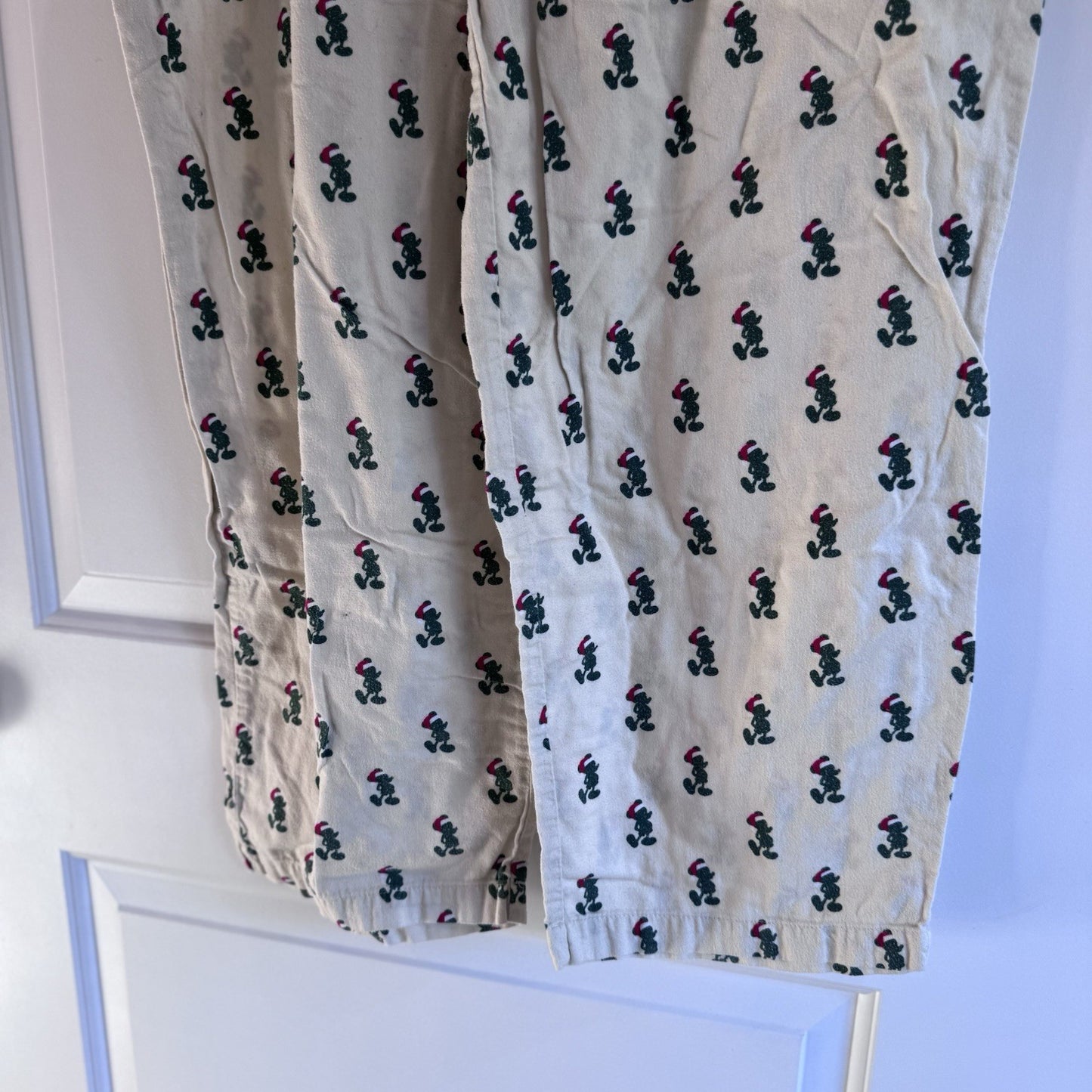 Disney Parks Mickey Mouse Pajama Pants Mens XL Christmas Holiday Lounge