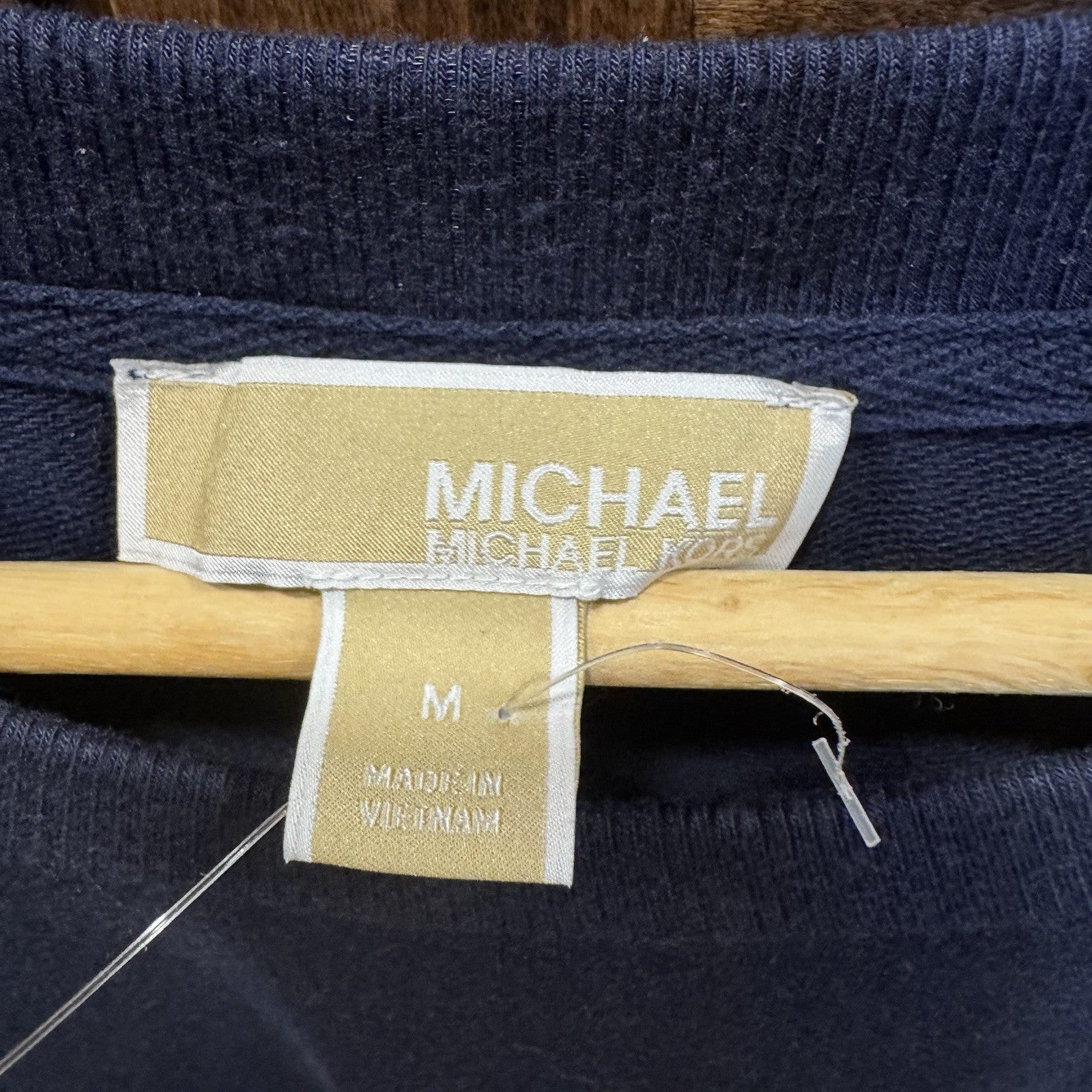 Michael Kors MK Navy Blue Pullover Sweatshirt Women’s Size M Logo