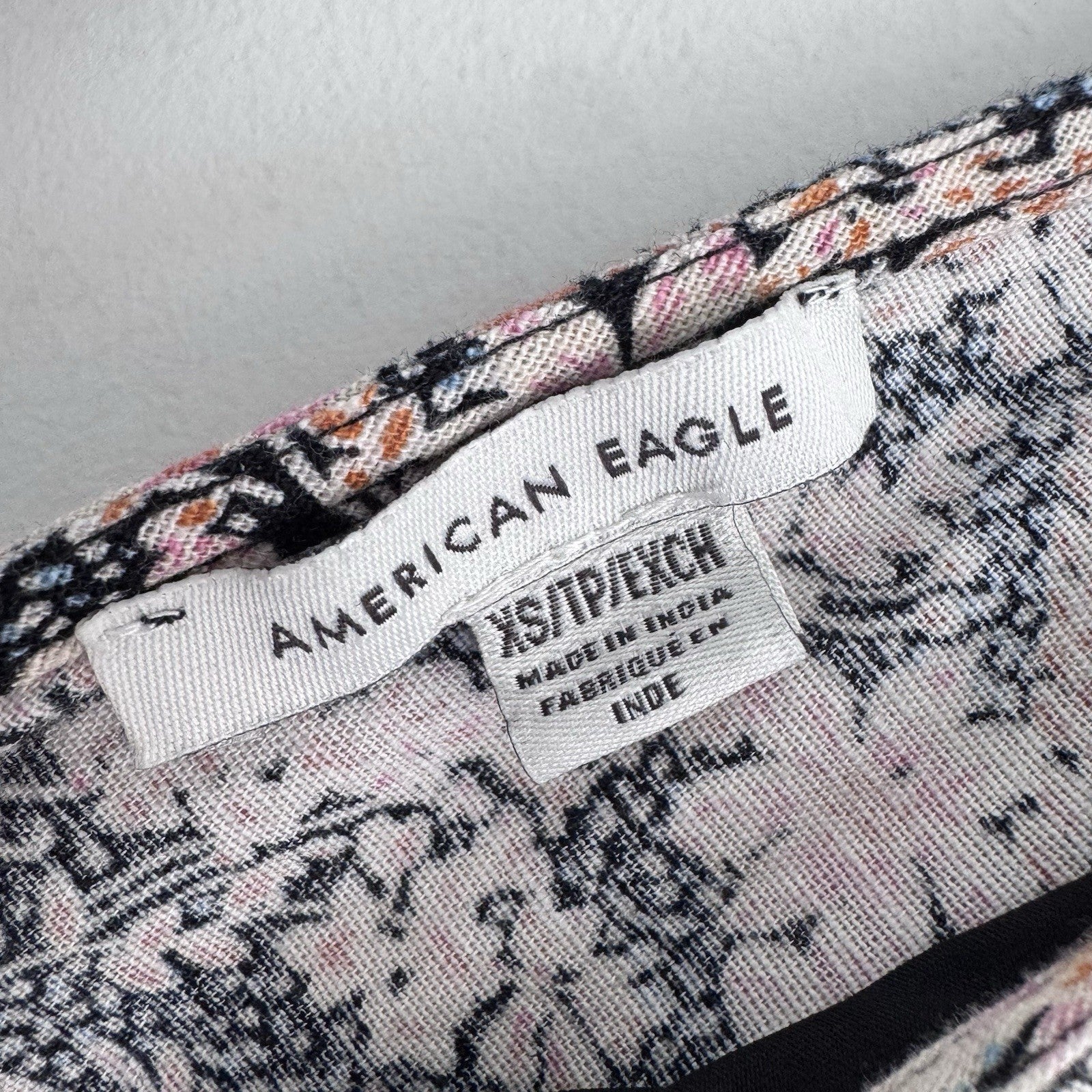 XS American Eagle Outfitters Women’s Floral Print Tiered Ruffle Mini Dress Boho