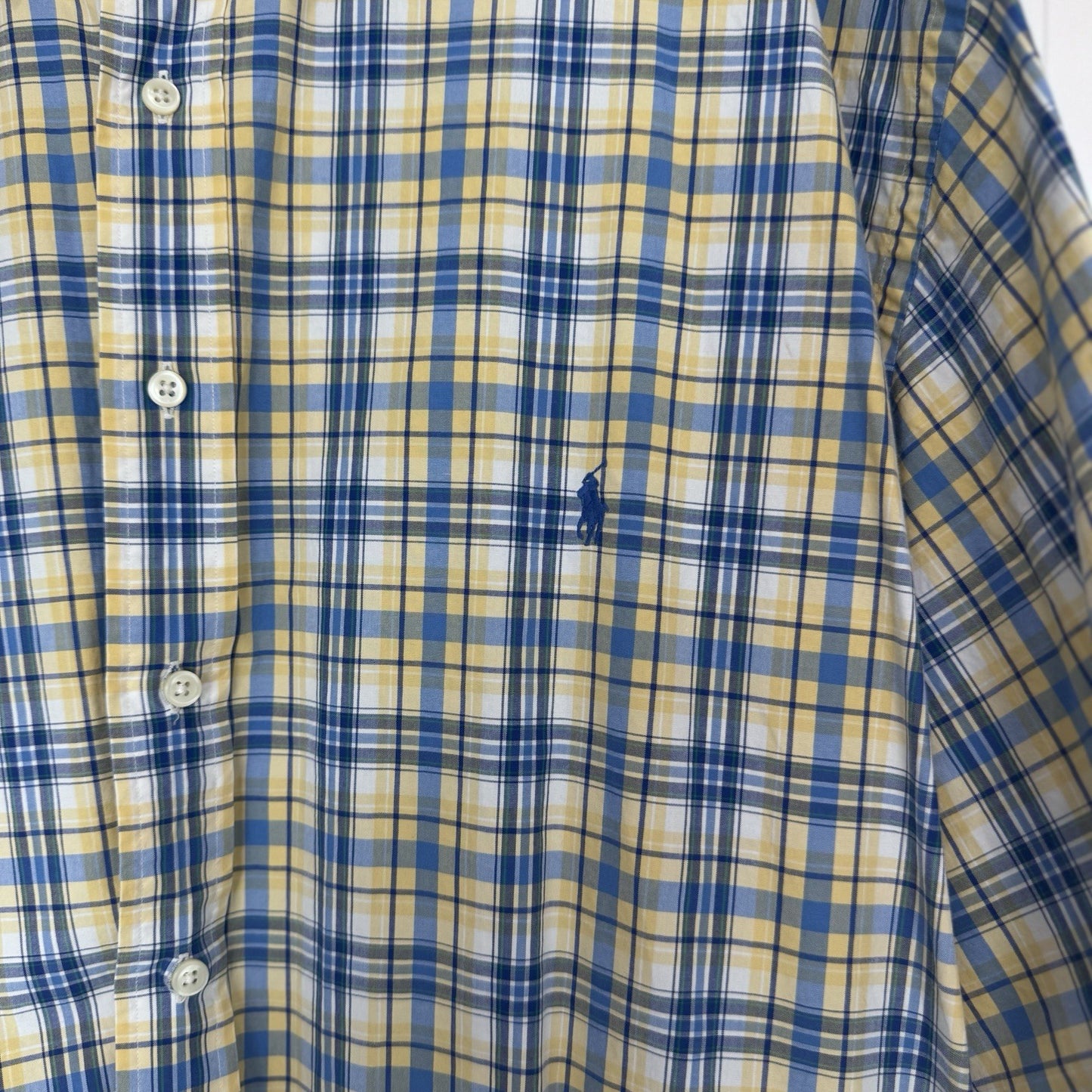 Ralph Lauren Classic Fit Plaid Button Down Shirt Mens 3XLT Big Tall
