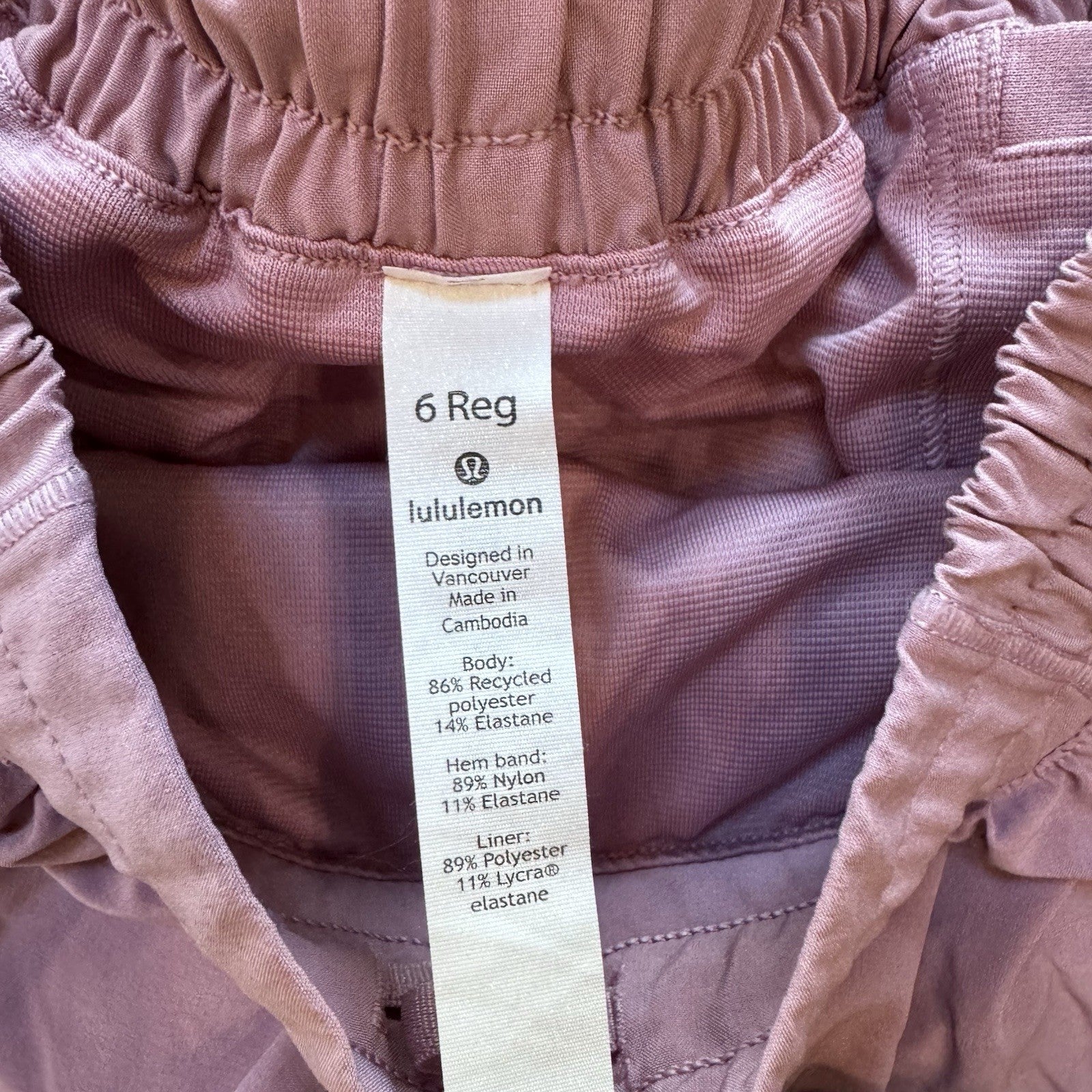 Lululemon Speed Up Shorts Lined Pink Women’s Size 6 Reg Running Gym