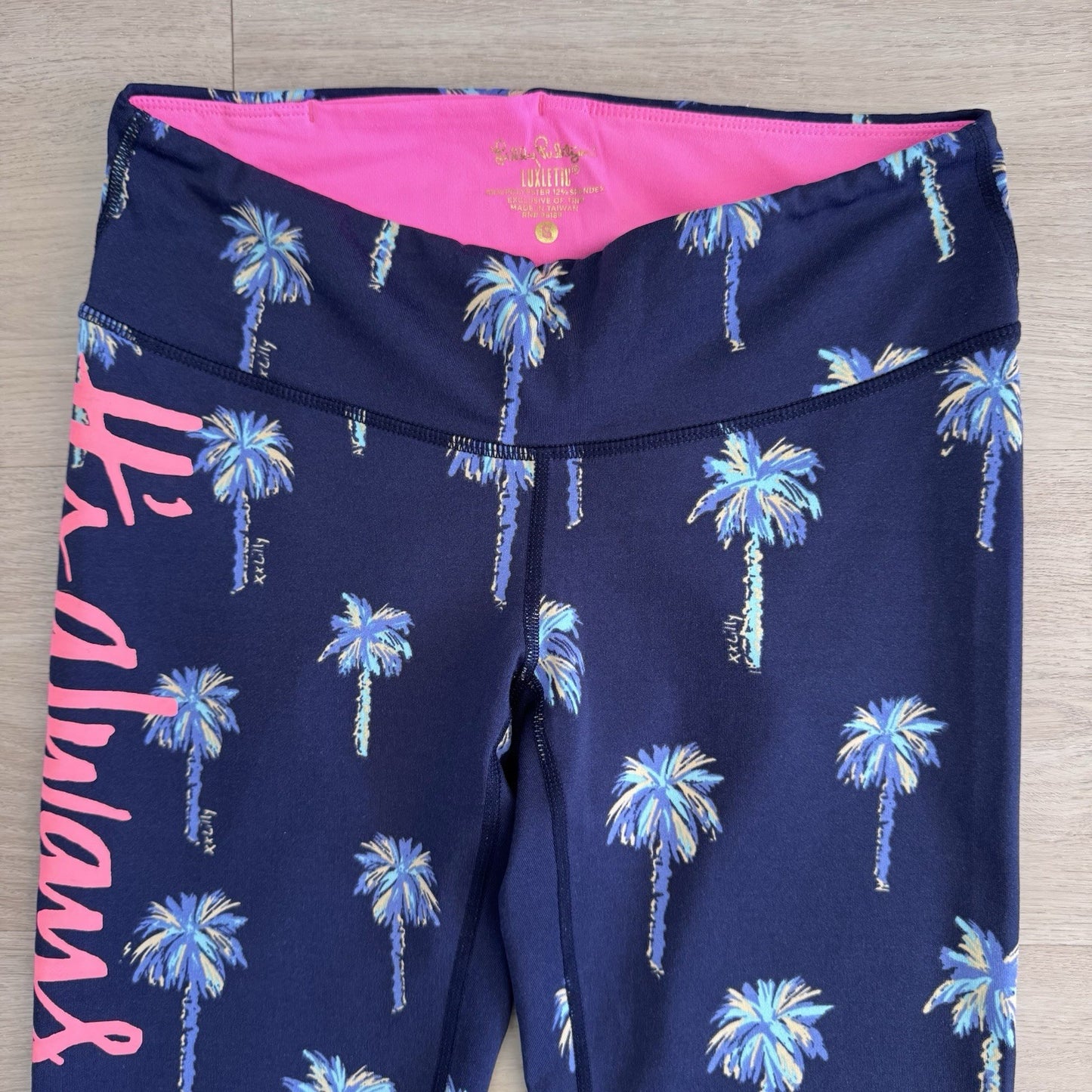 Lilly Pulitzer Luxletic Leggings Women’s Small Palm Tree Print