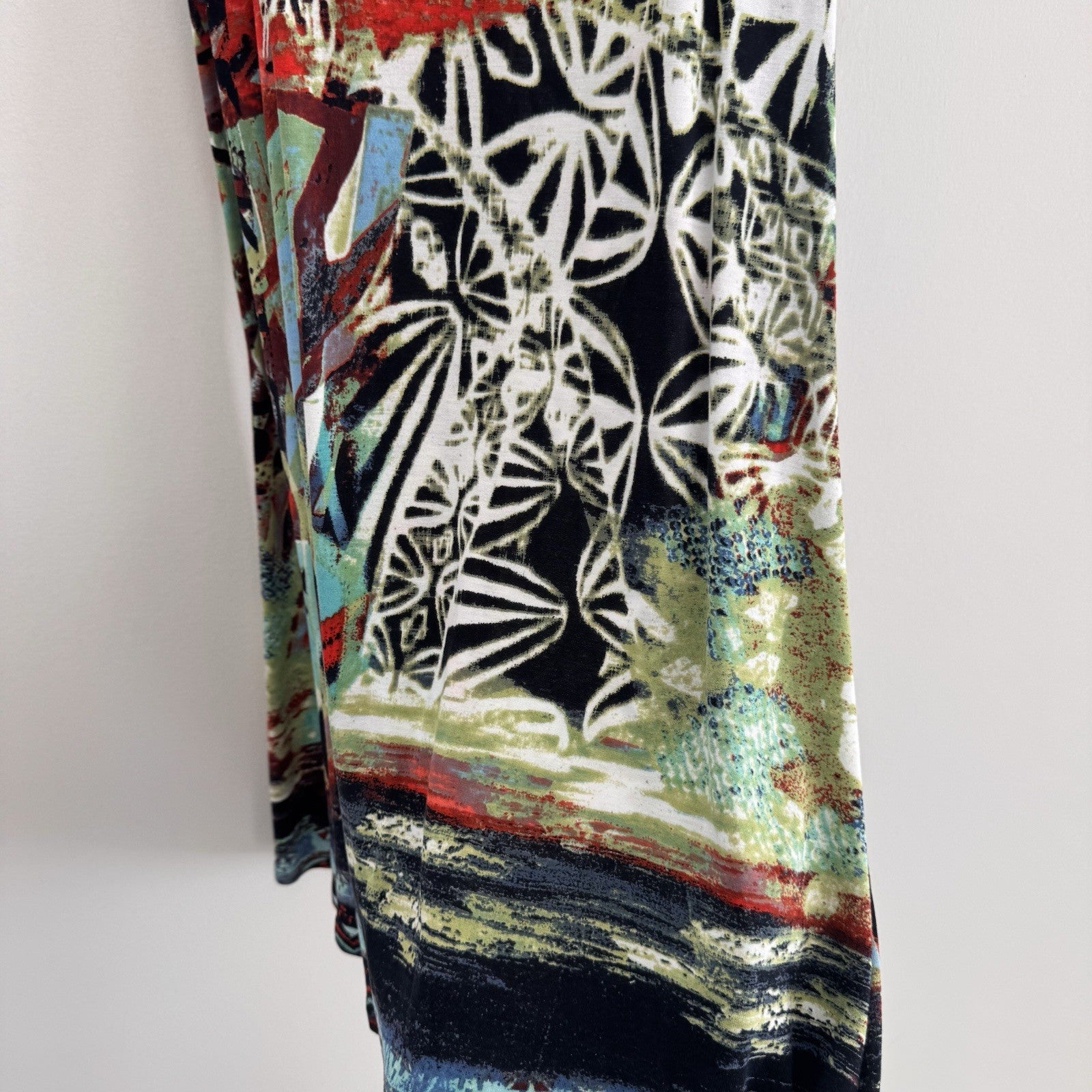 Parsley & Sage Tank Dress Large Boho Abstract Print Sleeveless Women’s