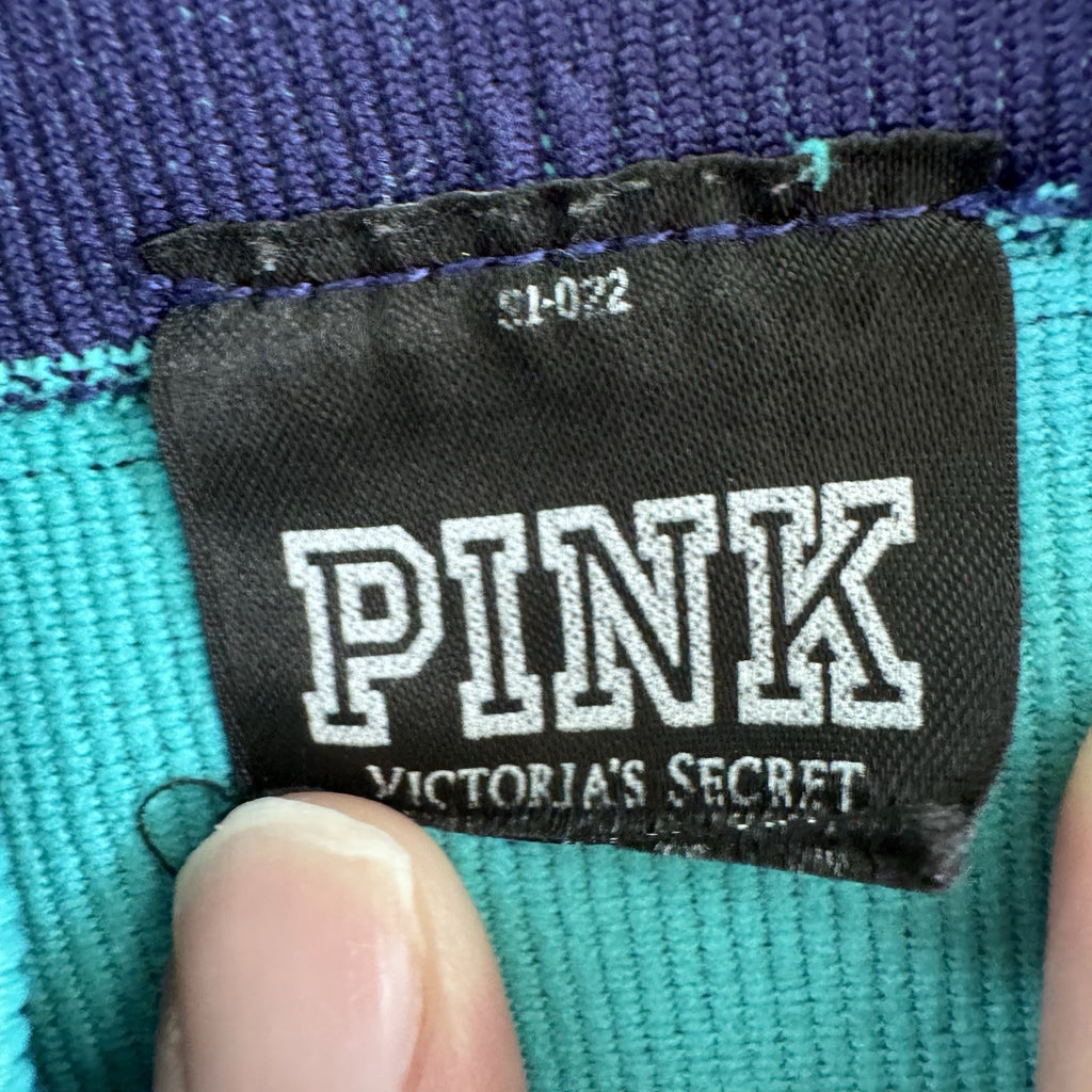 PINK Victoria’s Secret Blue Colorblock Leggings Small Y2K Seamless