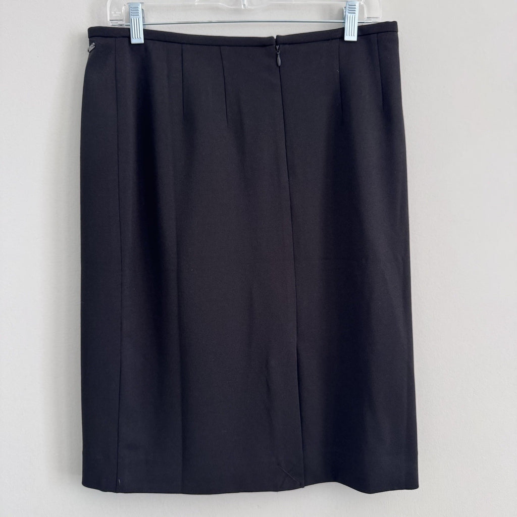 Women’s Tahari Black Pencil Skirt Size 8 NWT Career Classic