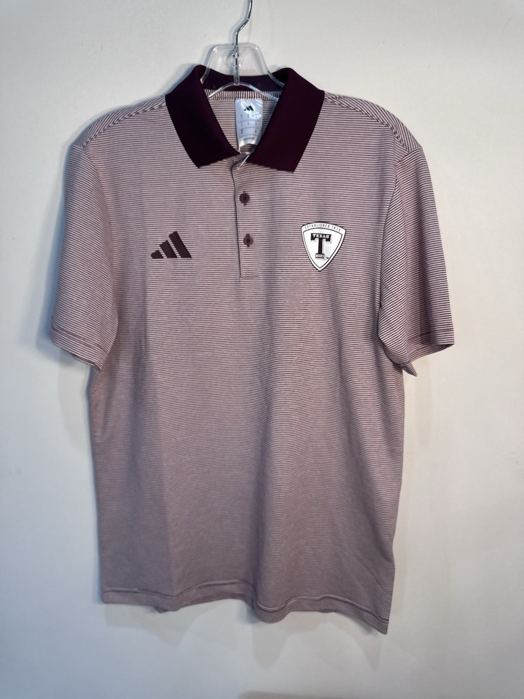 NWT Adidas Texas A&M Aggies Ultimate365 Golf Polo Men’s S Maroon White $80