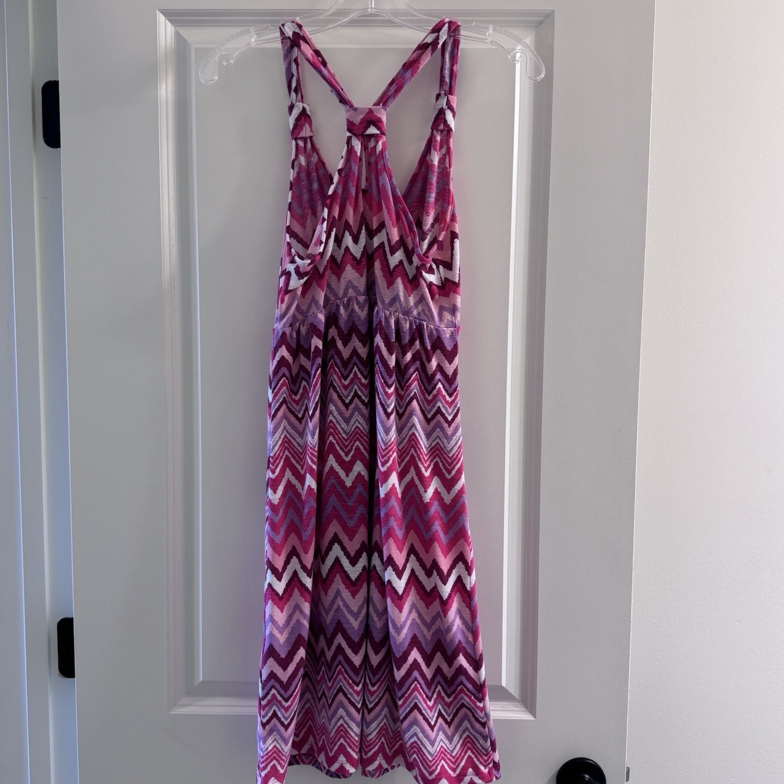 Nicole Miller Racerback Sundress Chevron Pattern Medium Ladies