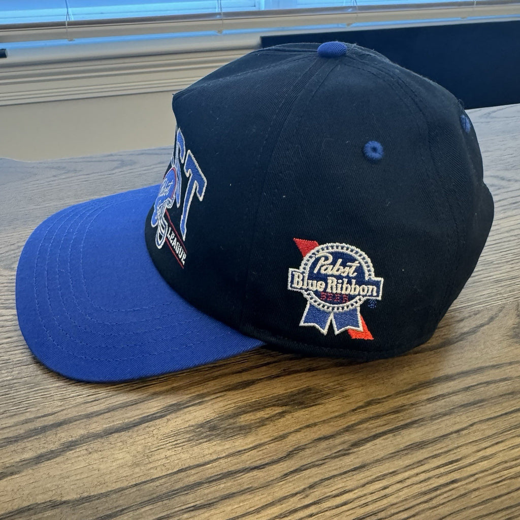 American Needle Pabst Blue Ribbon PBR Structured SnapBack Football NFL NCAA Hat