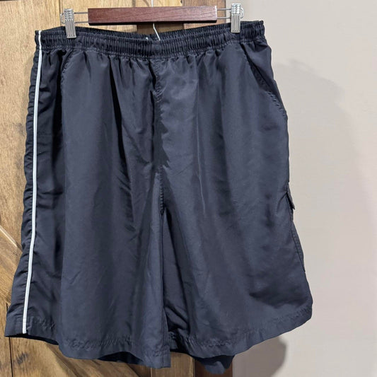 Vintage Reebok Black Athletic Cargo Shorts - XXL