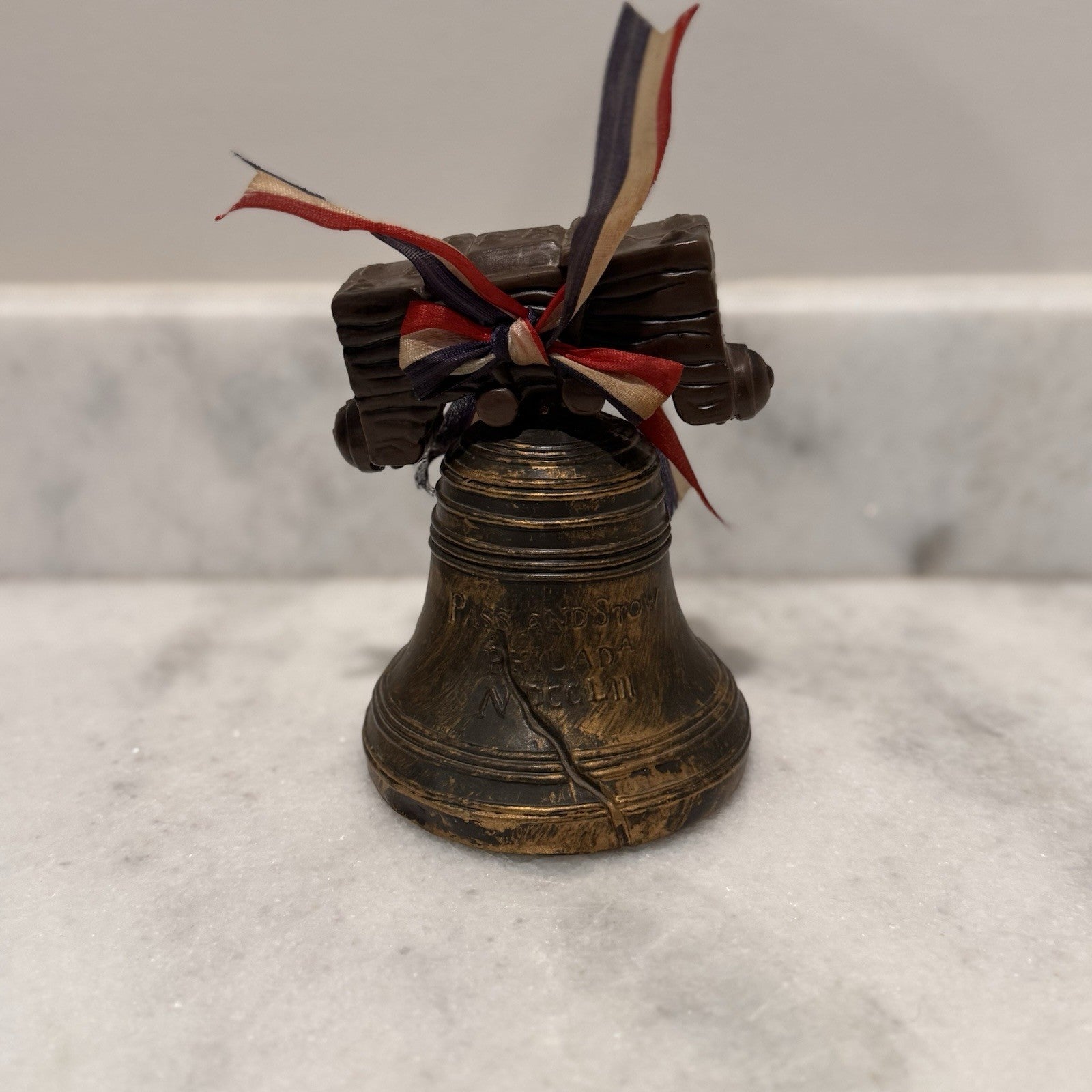 Vintage Liberty Bell Coin Bank 1972 Silver Dollar City Patriotic Decor