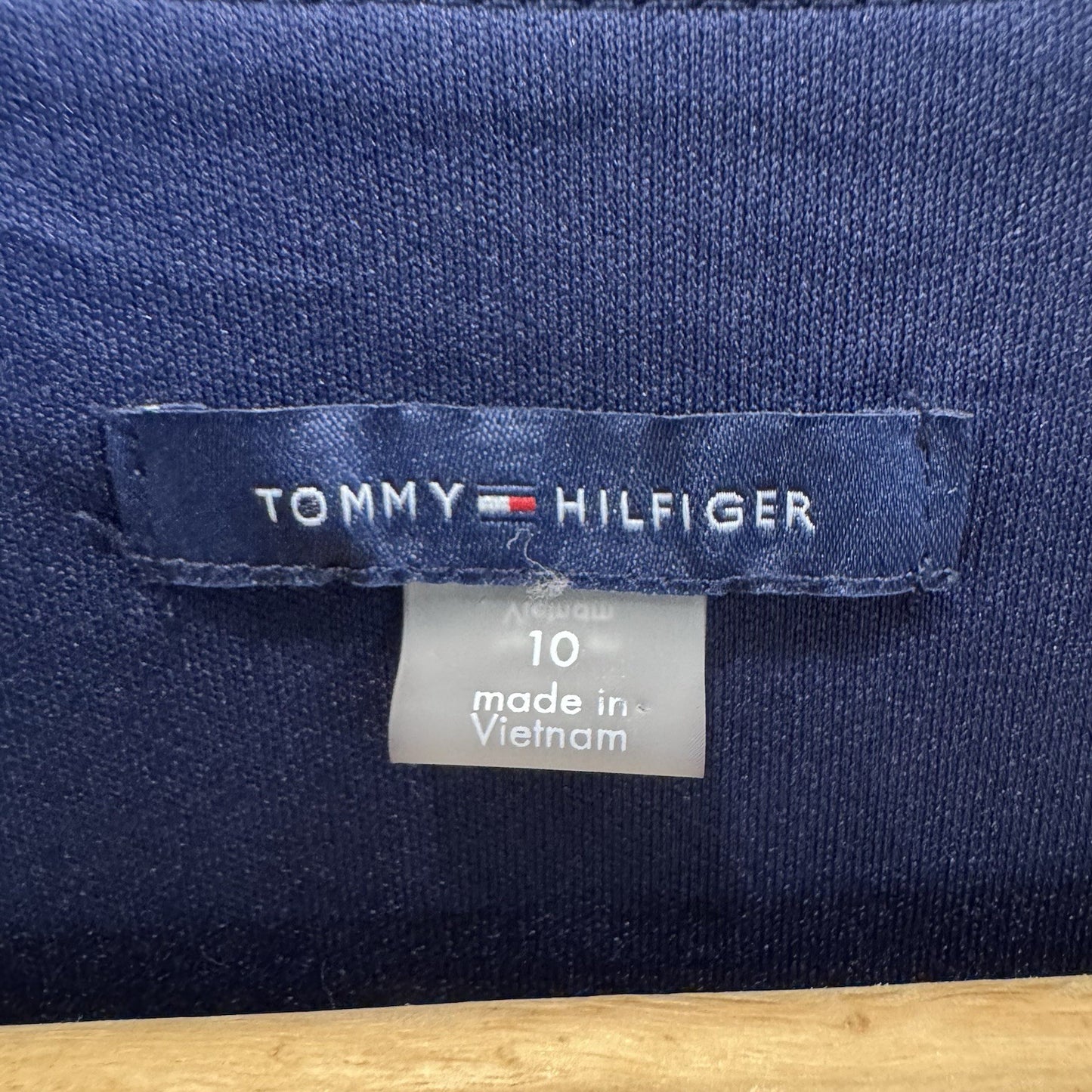 Tommy Hilfiger Blue Floral Tiered Sleeveless Dress Size 10 | V-Neck Fit & Flare