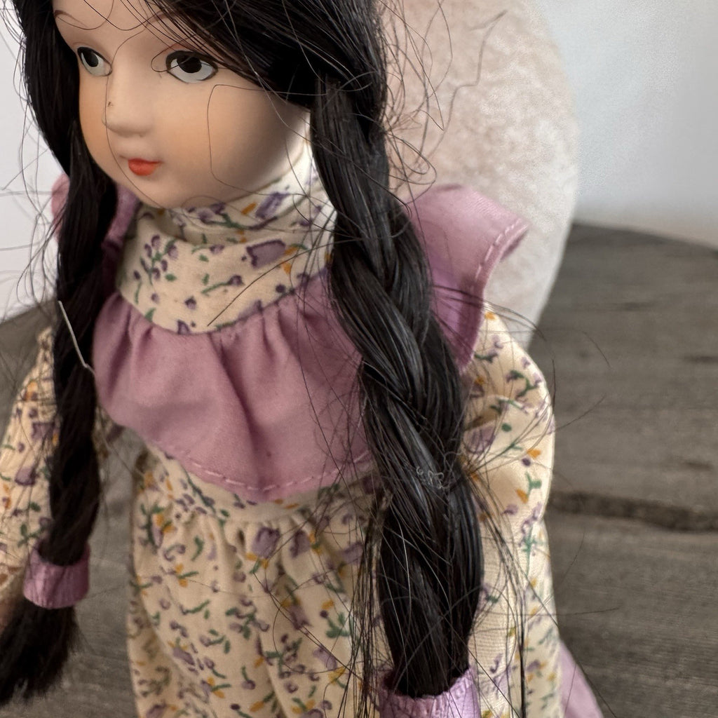 Vintage Bernadette porcelain doll from the Country Collection by Russ Berrie
