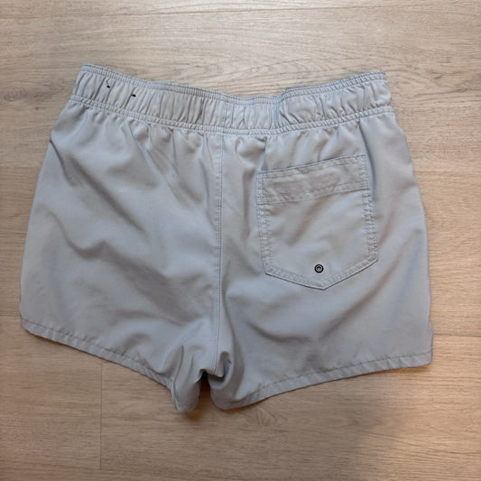 Hollister Mens Swim Trunks Light Grey/blue Drawstring Size XS