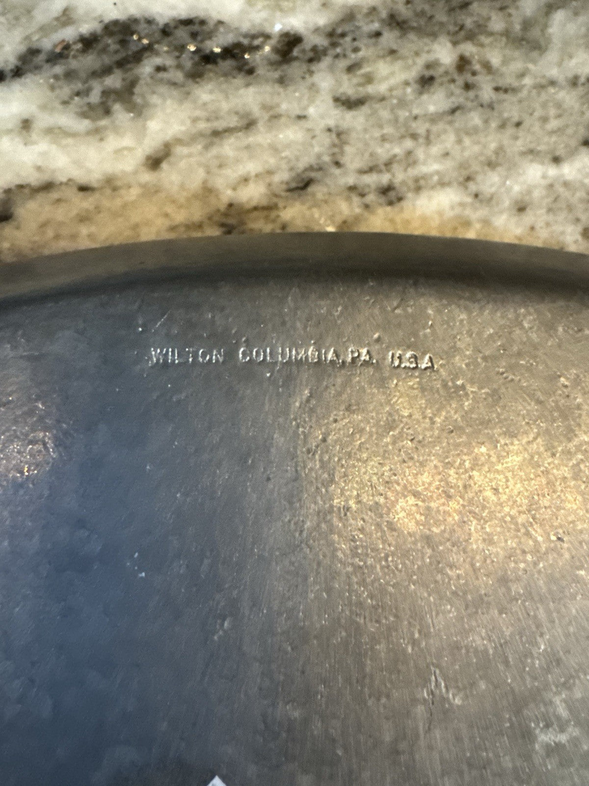 Vintage Wilton Armetale Pewter Give Us This Day Our Daily Bread Tray Platter