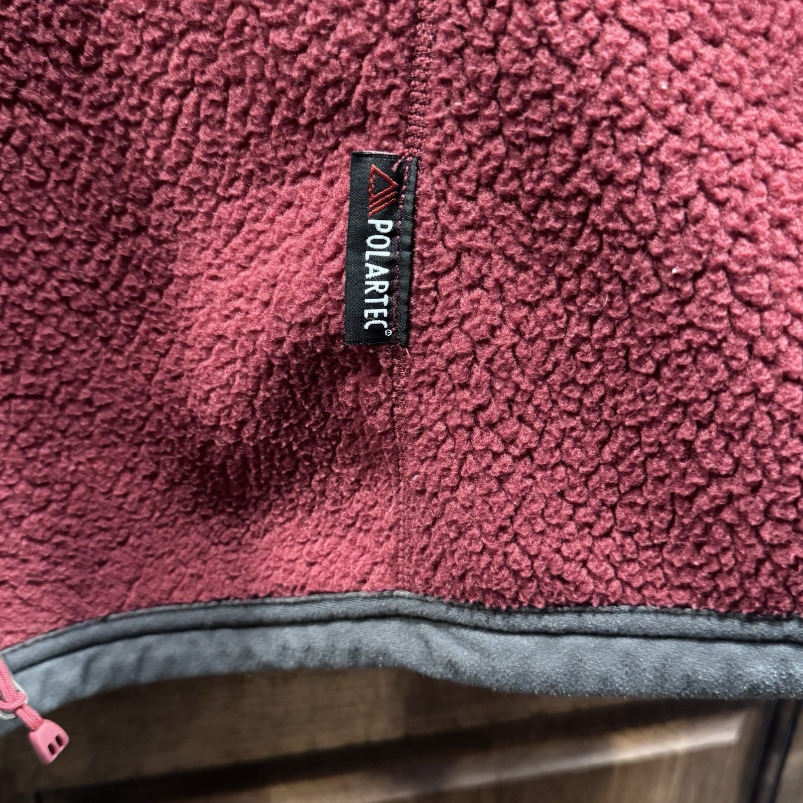 REI Women’s Polartec Fleece Jacket Size M | Maroon Full Zip Outdoor Layer