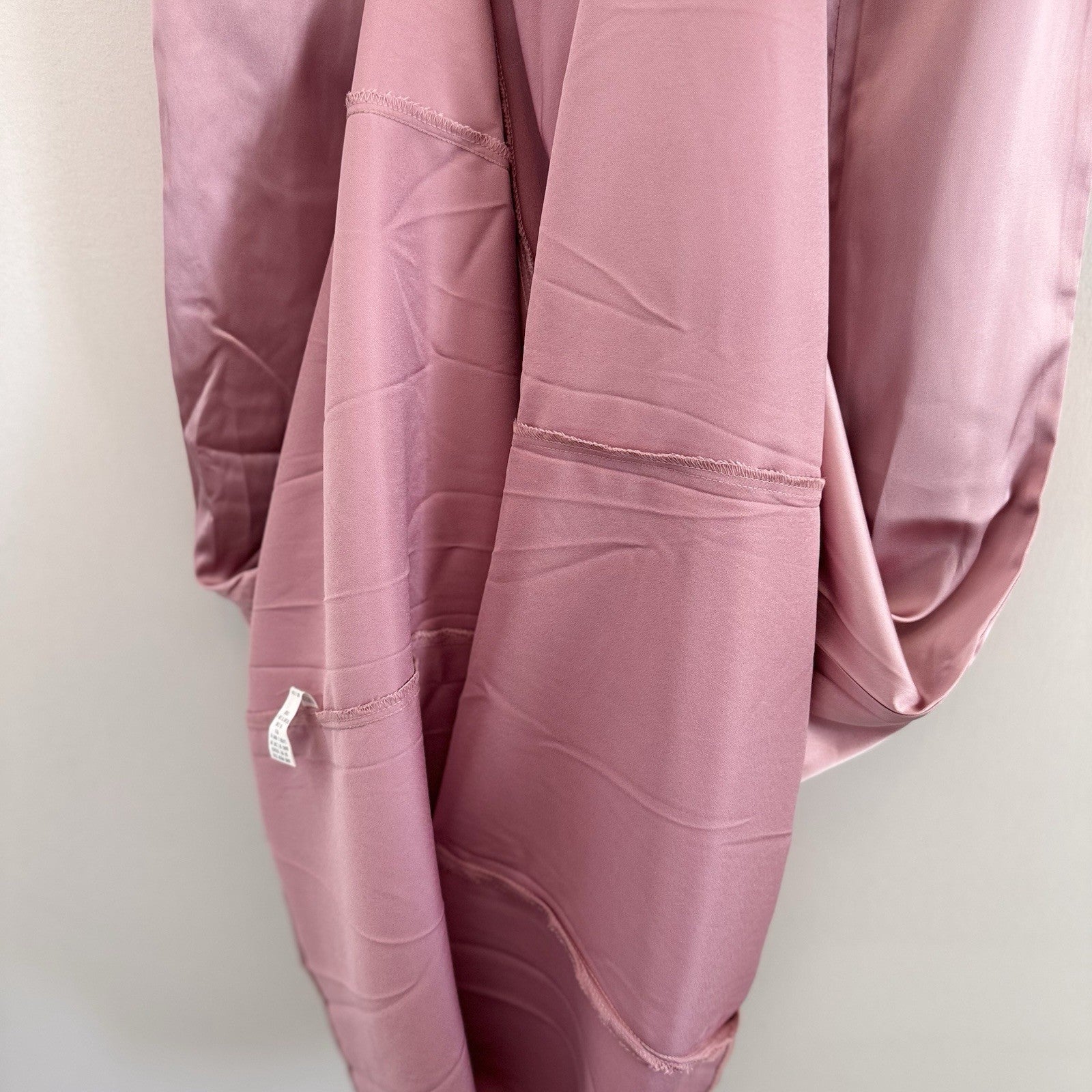 Maniju Women's Mauve  Maxi Dress Size Medium Cowl Neck Formal Evening Gown Prom
