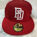 Republica Dominicana New Era 59Fifty Fitted Hat Size 7 1/4 Authentic NWT Red DR