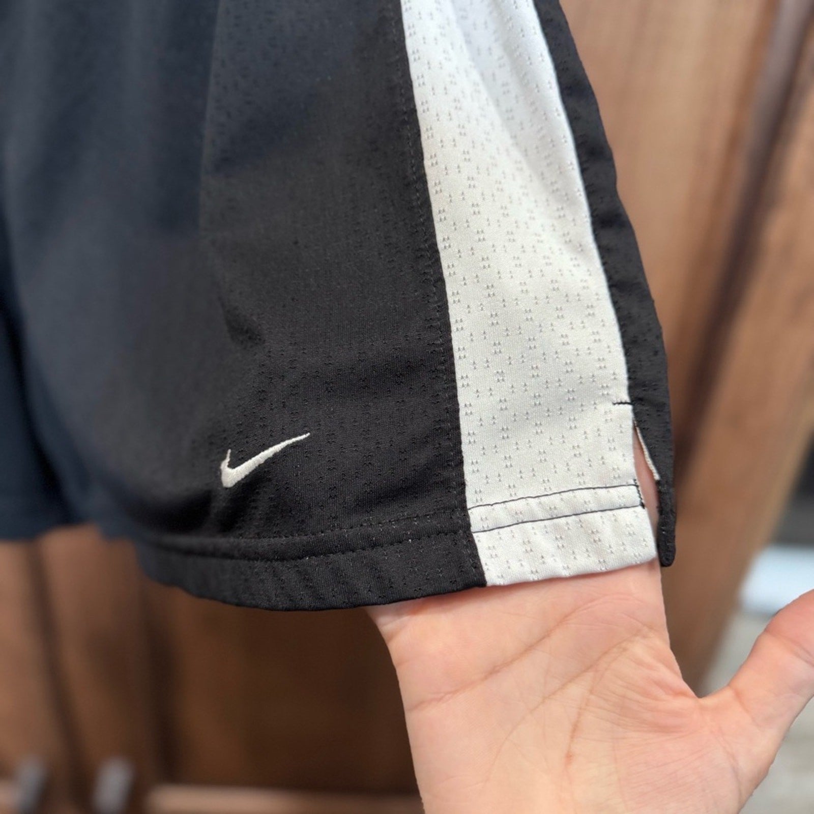 Black and White Nike Shorts Size Medium Retro Fun