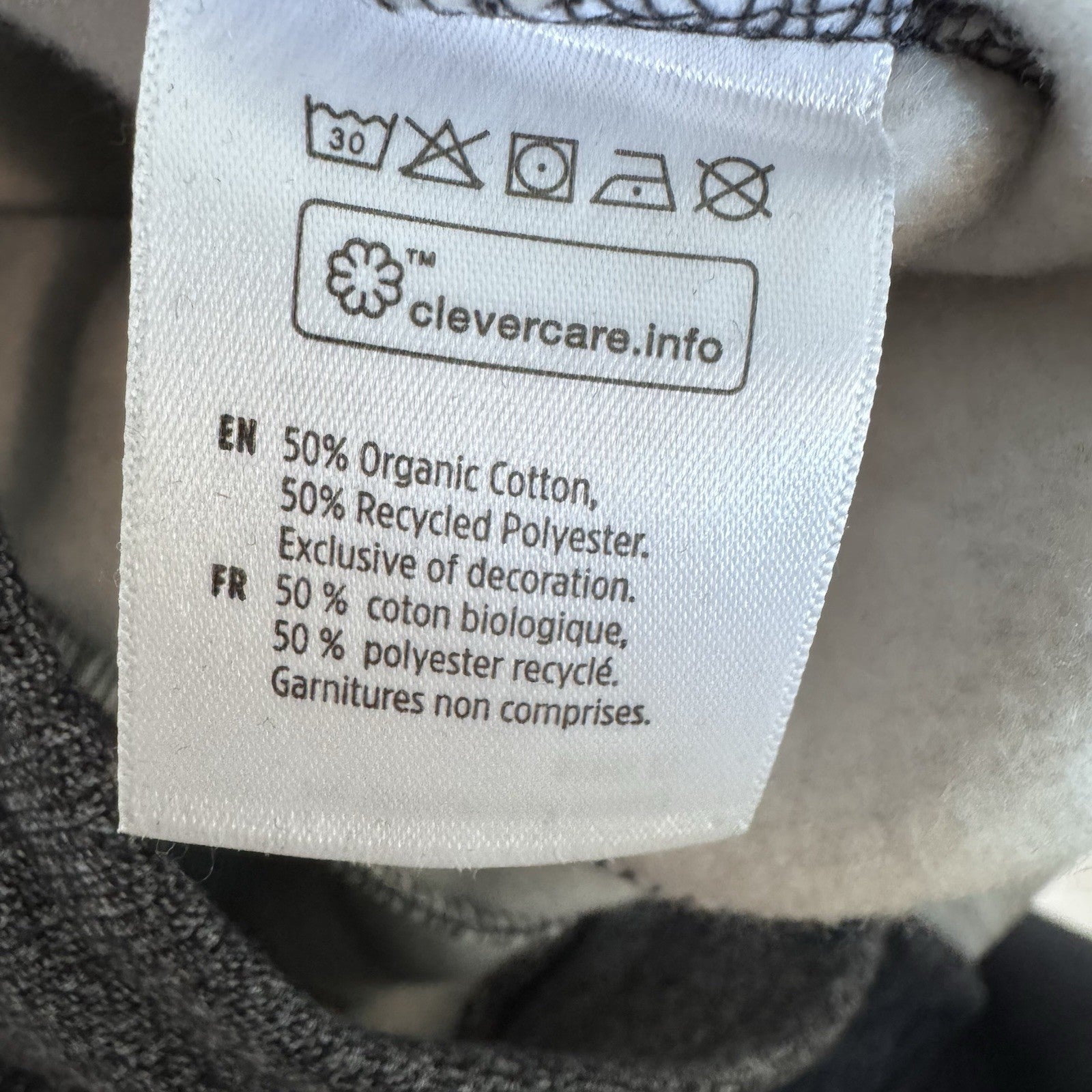 Tentree Jogger Sweatpants Small Organic Cotton Recycled Polyester Charcoal