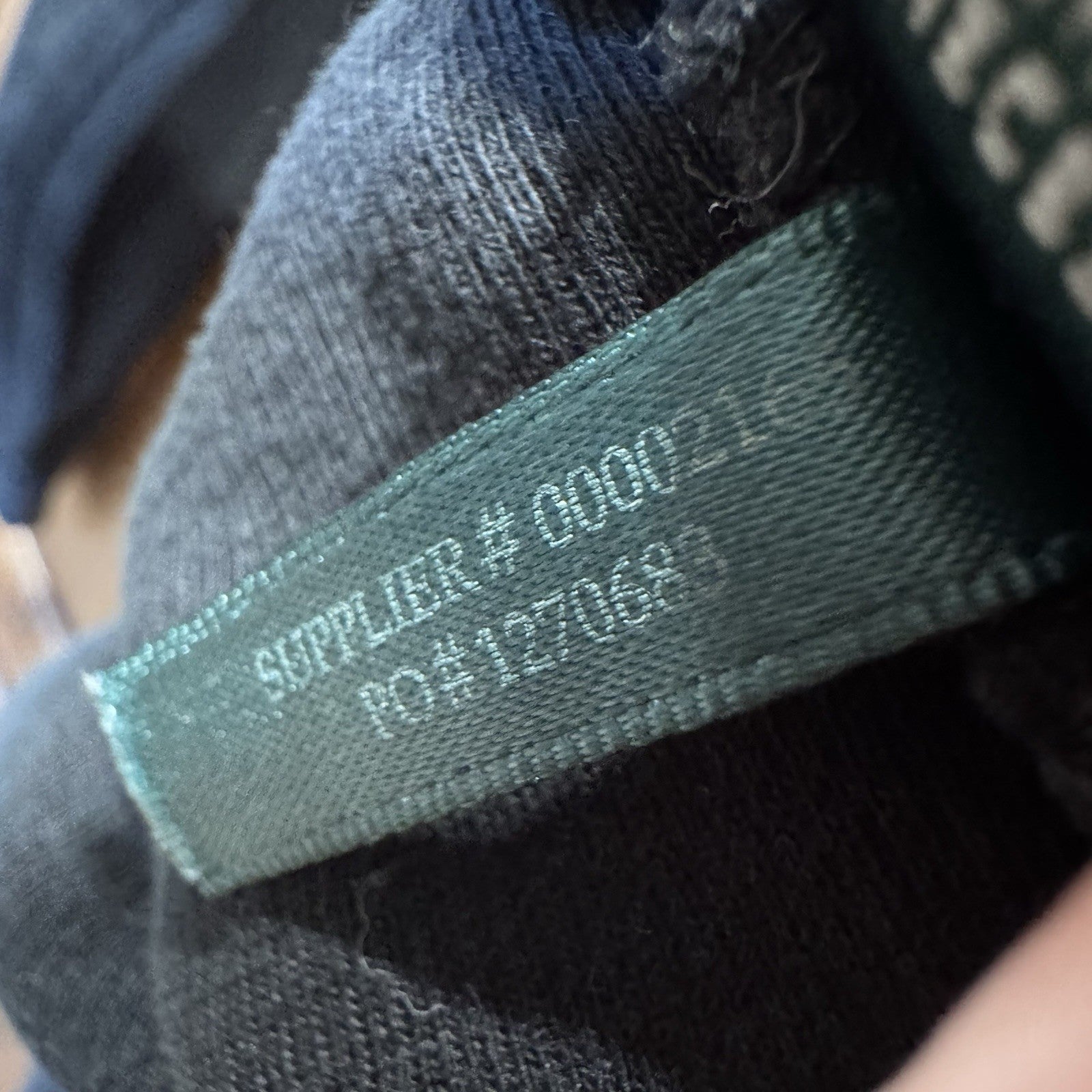 Lauren Ralph Lauren Black Waffle Knit Snap Button Pullover Top Size L