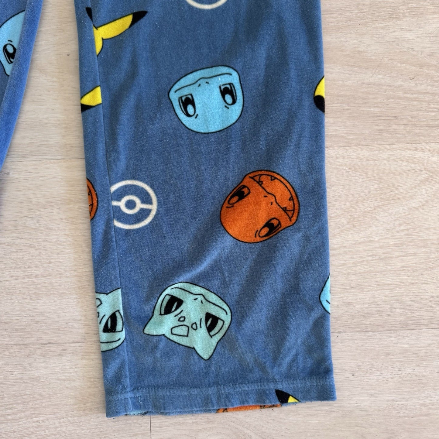 Pokemon Mens Pajama Pants Size Small Blue Pikachu Lounge Sleep Y2K