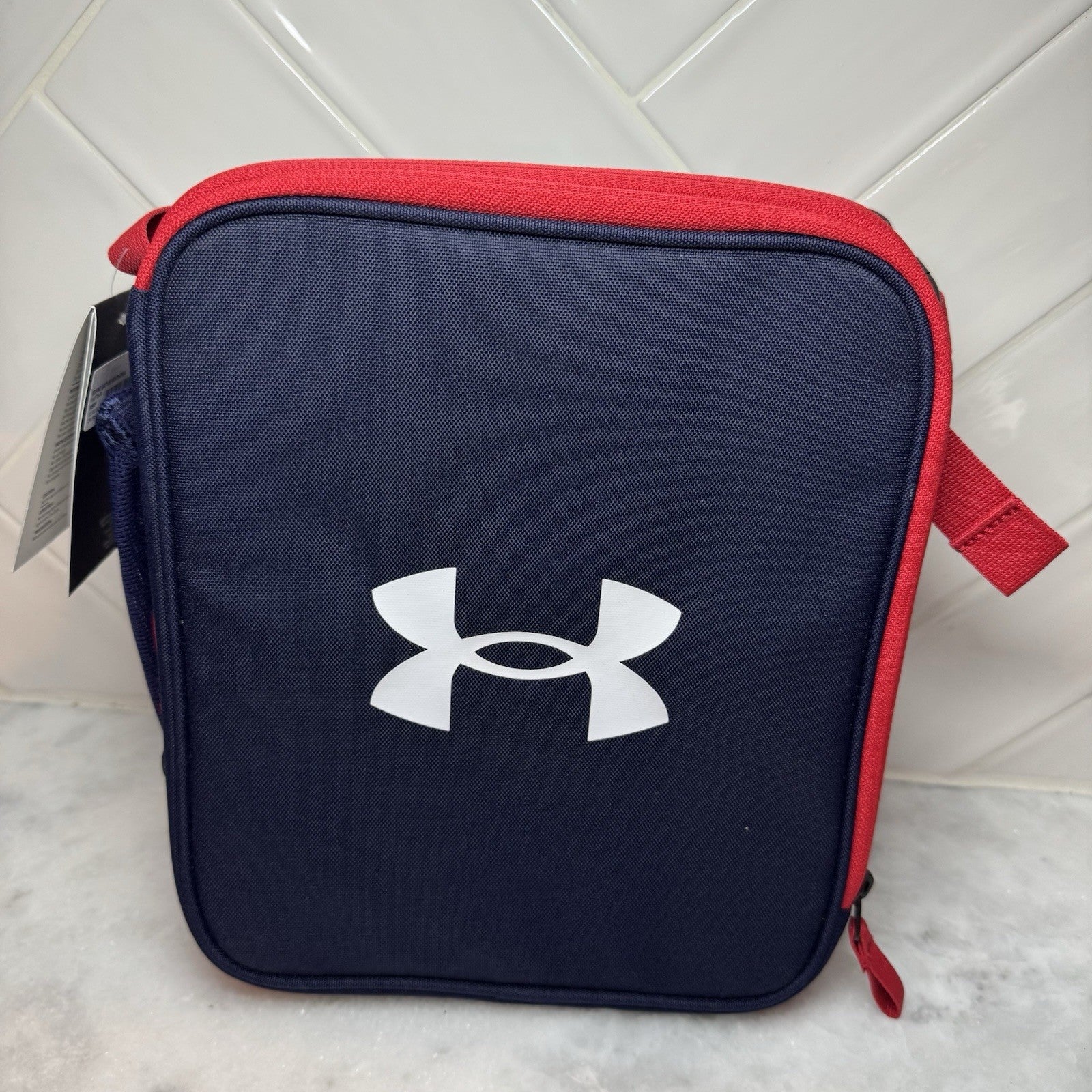 Durable Crush Resistant Lunch Box W/ Mesh Storage Pockets New