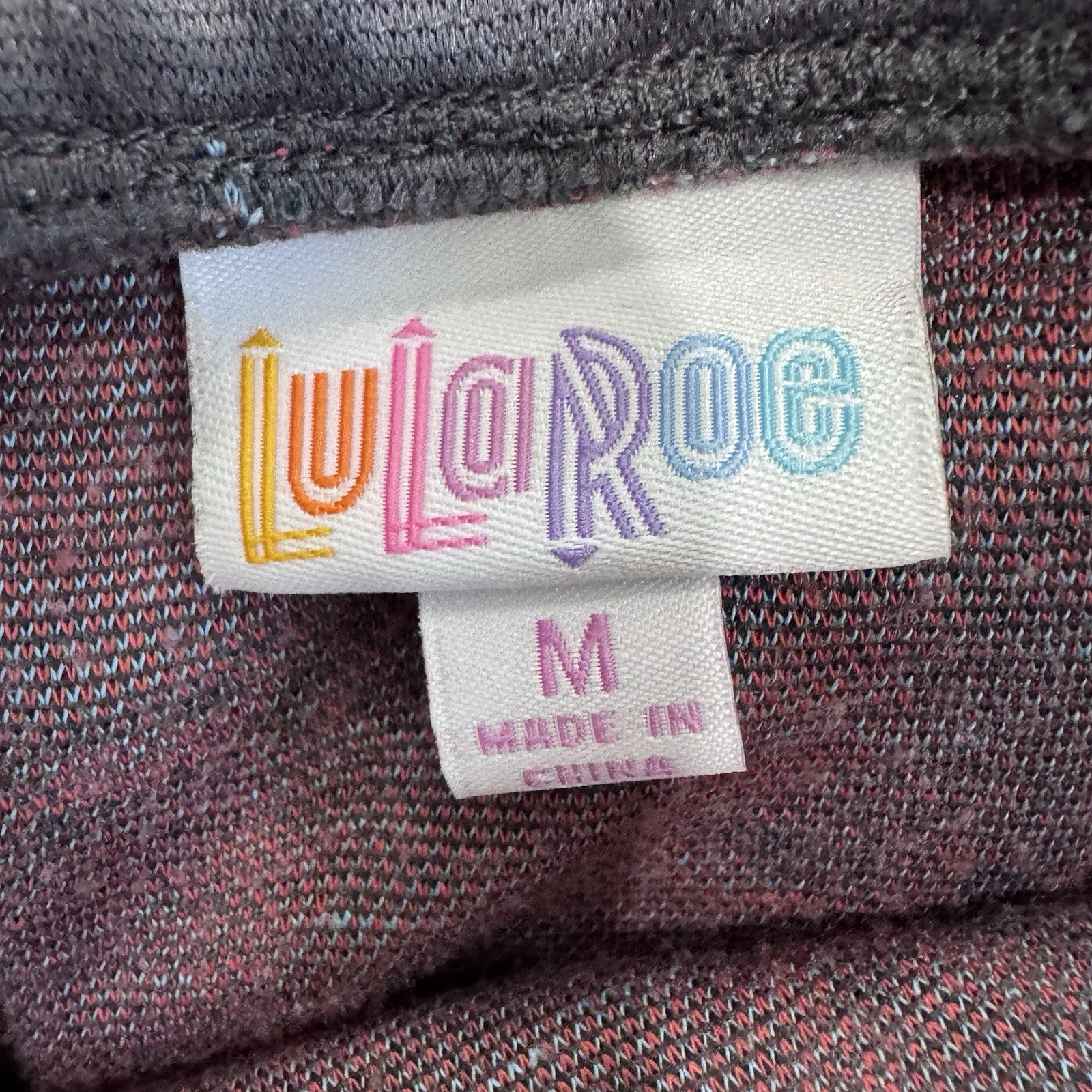 LuLaRoe Floral Cassie Skirt Medium Grey Red Lily Print Knee Length Pencil