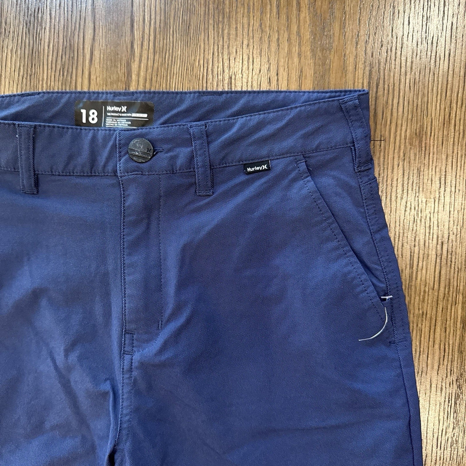 Hurley x Nike Dri-FIT Hybrid Shorts Navy Blue Size 18 Boys Performance Golf