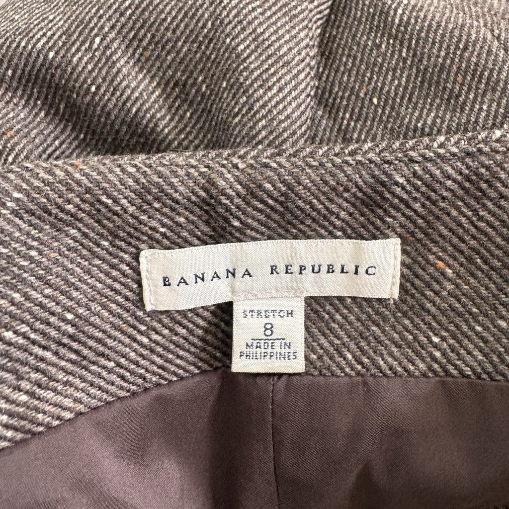 Banana Republic Women’s Wool Blend Skirt Tweed Pencil Women’s 8  Lined