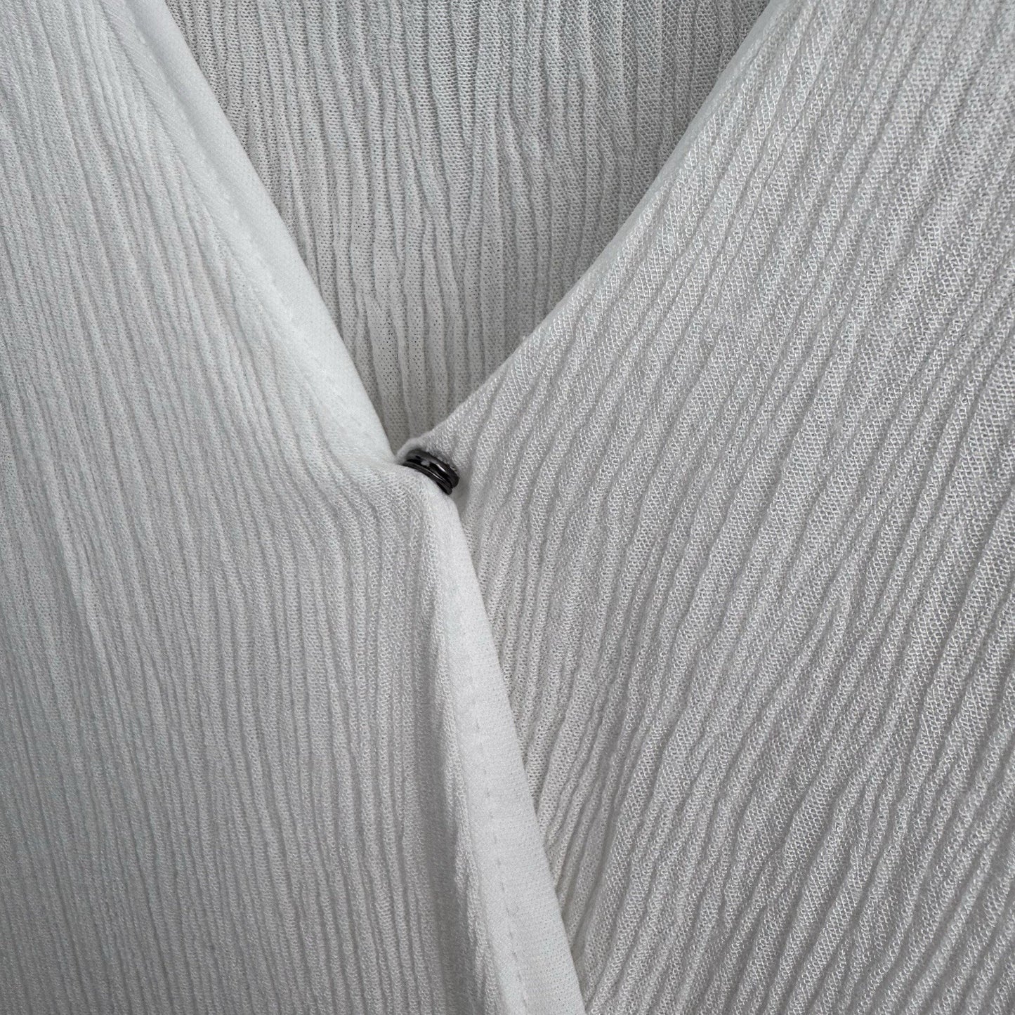 Altar’d State White Ruffle Tiered Dress L Surplice V Neck Boho