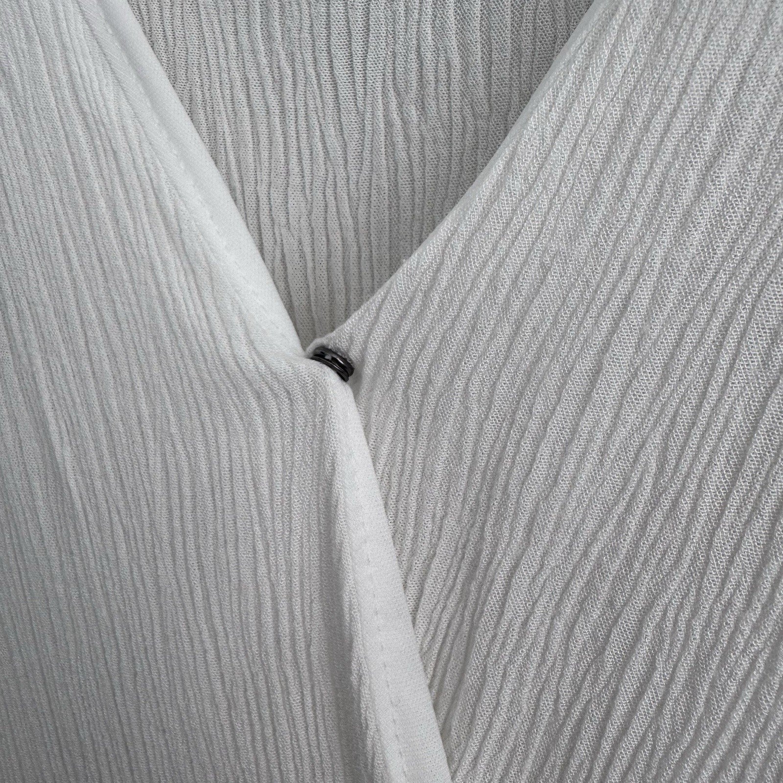 Altar’d State White Ruffle Tiered Dress L Surplice V Neck Boho