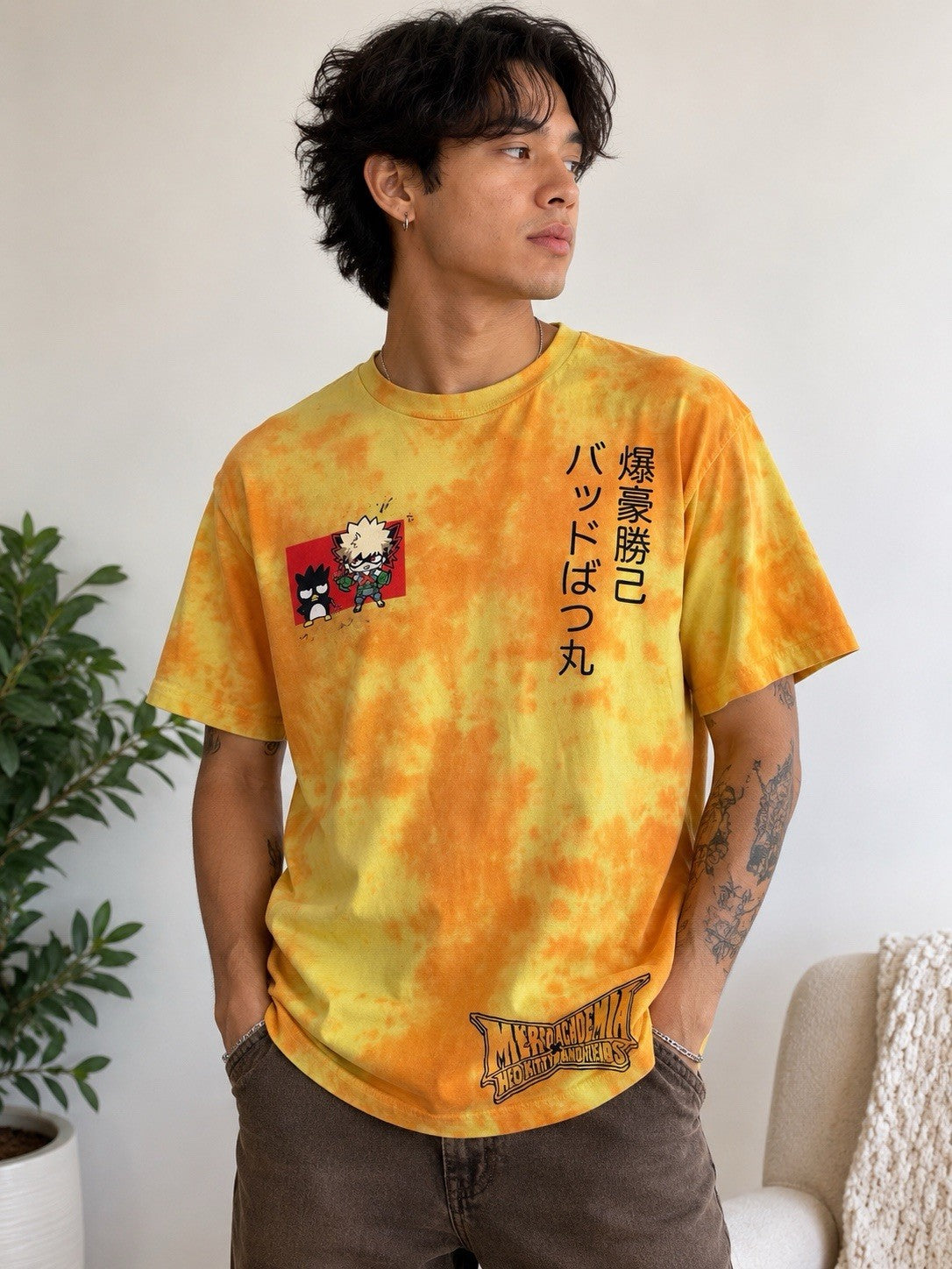 My Hero Academia x Hello Kitty & Friends Tie Dye Anime T-Shirt Large