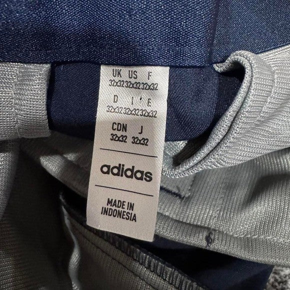 Adidas Regular Fit Straight Leg Golf Pants Navy Blue 32x32