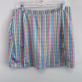 Cindy Reid Plaid Golf Skort Women's Medium M Multicolor Athletic Skirt Shorts