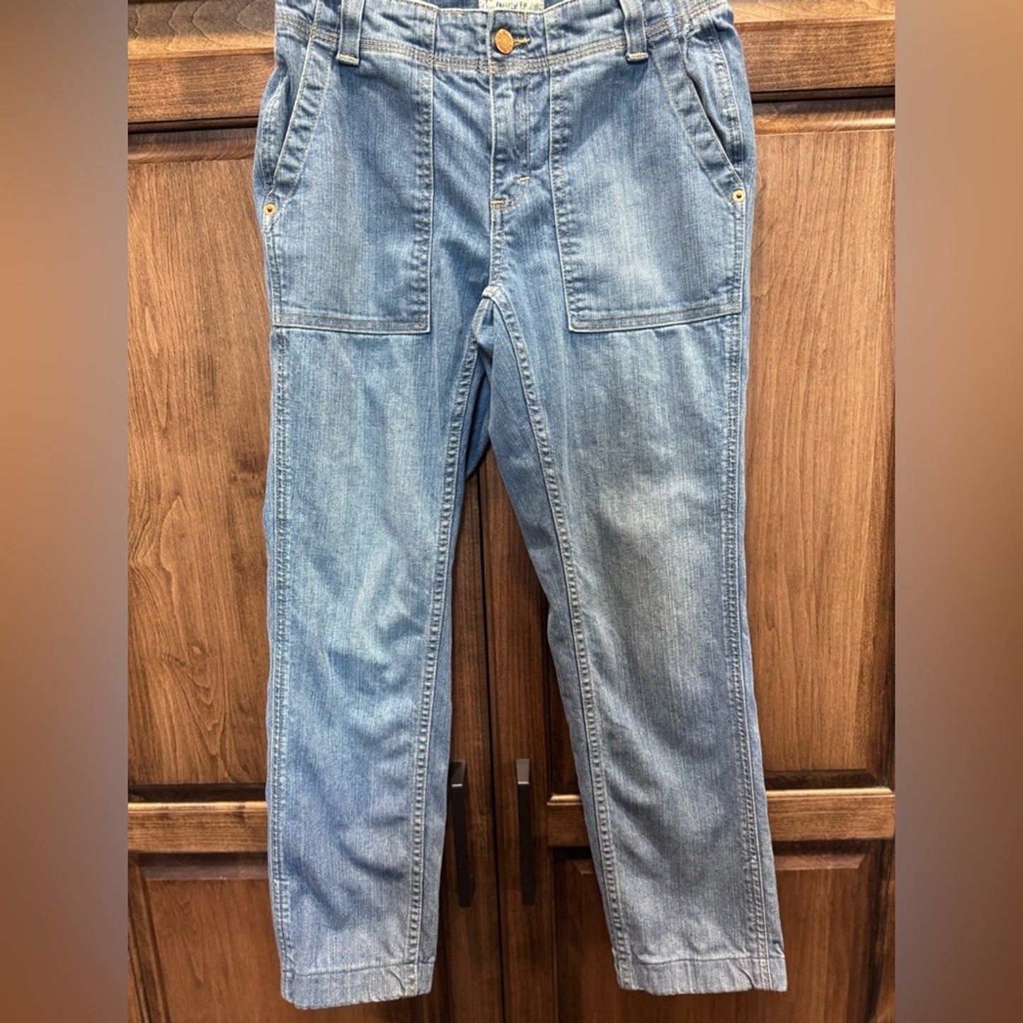 L.L. Bean Favorite‎ Fit Blue Jeans Size 2P Straight Leg