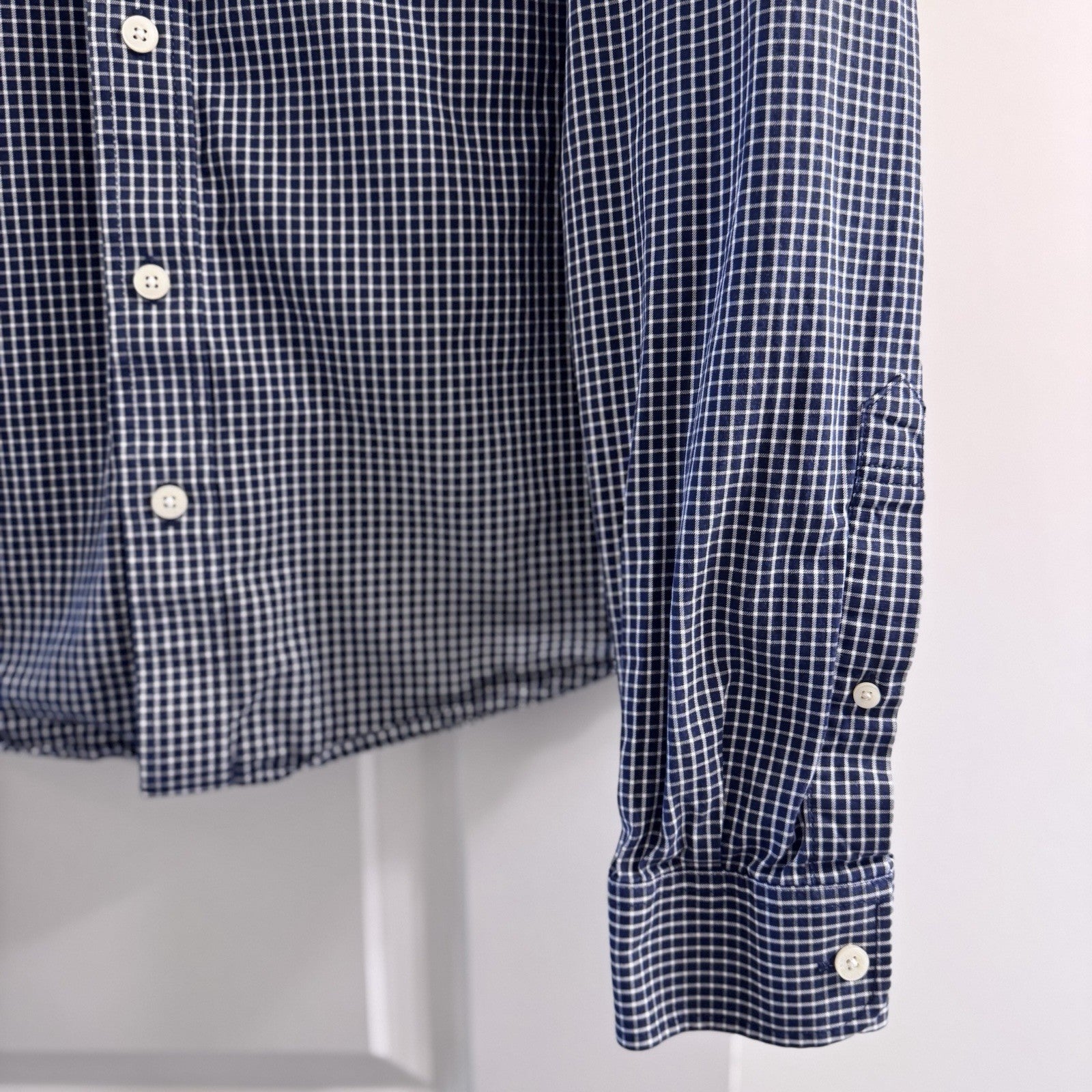 Abercrombie & Fitch XXL Blue Check Shirt Button Down 100% Cotton Long Sleeve ‘11