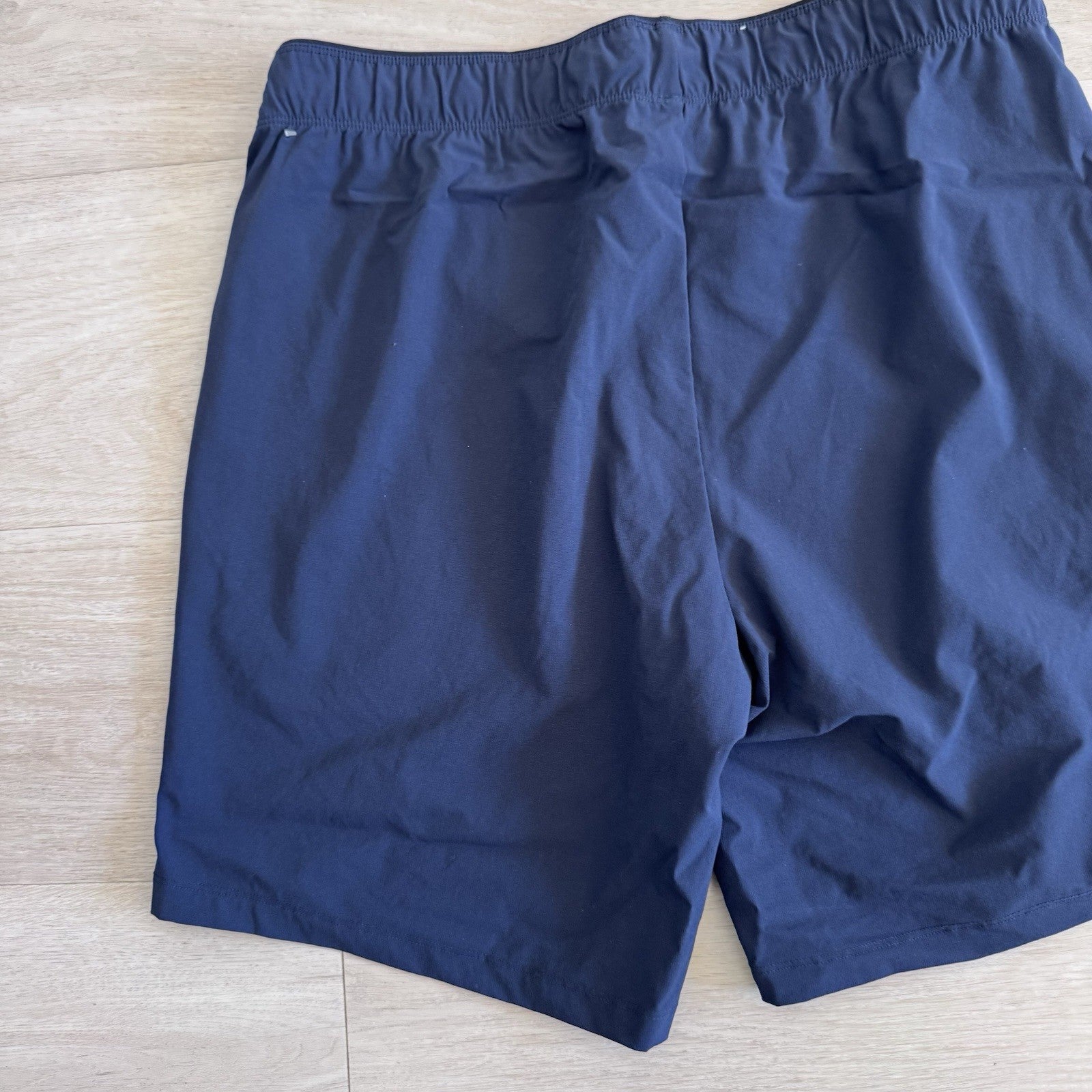 NOBULL Mens Training Shorts Blue Size Small Athletic Gym Lined Zip Pockets