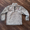 Grey New York Mets Sherpa quarter zip sweatshirt boxer craft NWT Small MLB