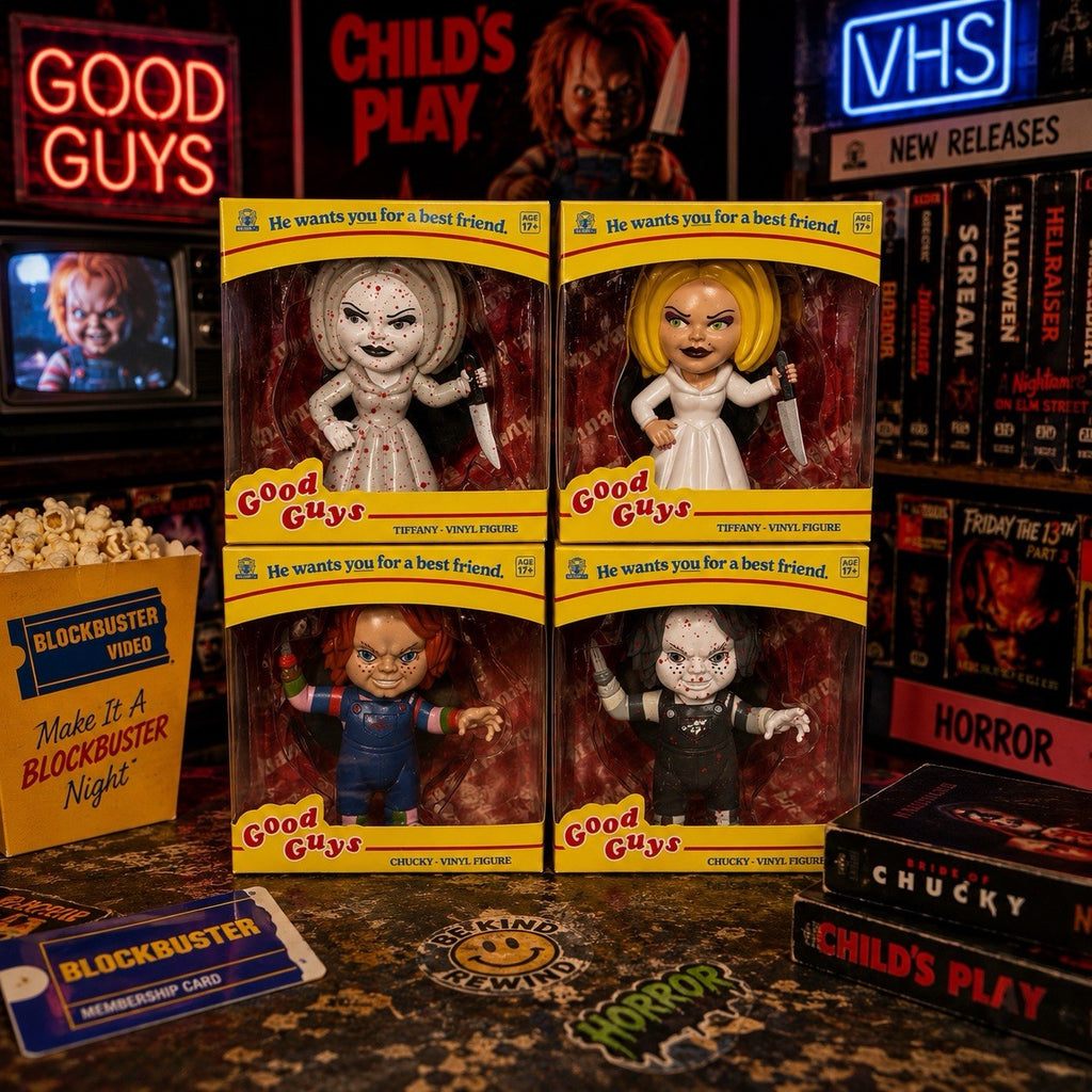 Bride of Chucky Chucky Tiffany Vinyl Figures Lot 4 CultureFly Horror New Rare