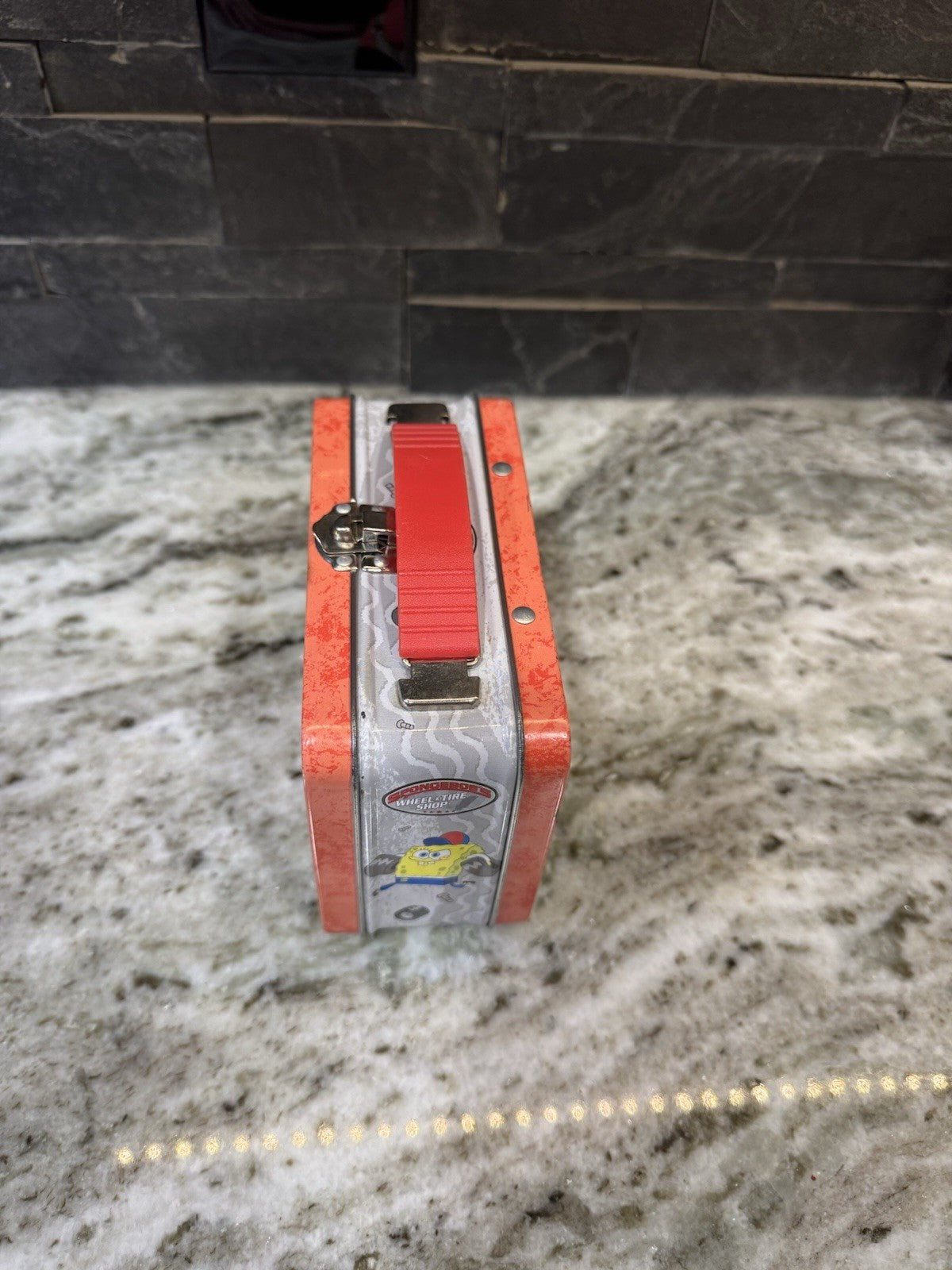 SpongeBob Squarepants Lunch Box Tin 2003 Racing