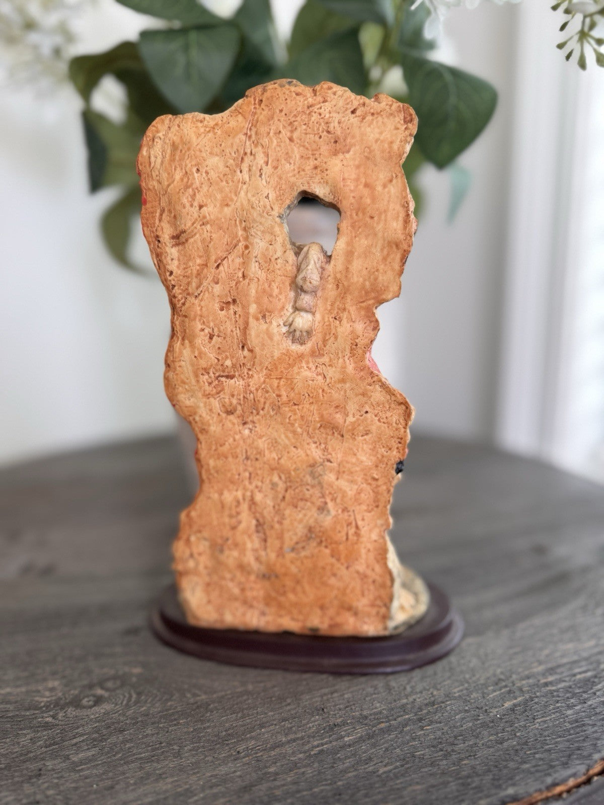 Misubanti Collection Hobo Tramp Figurine Climbing Window Wood Base Vintage