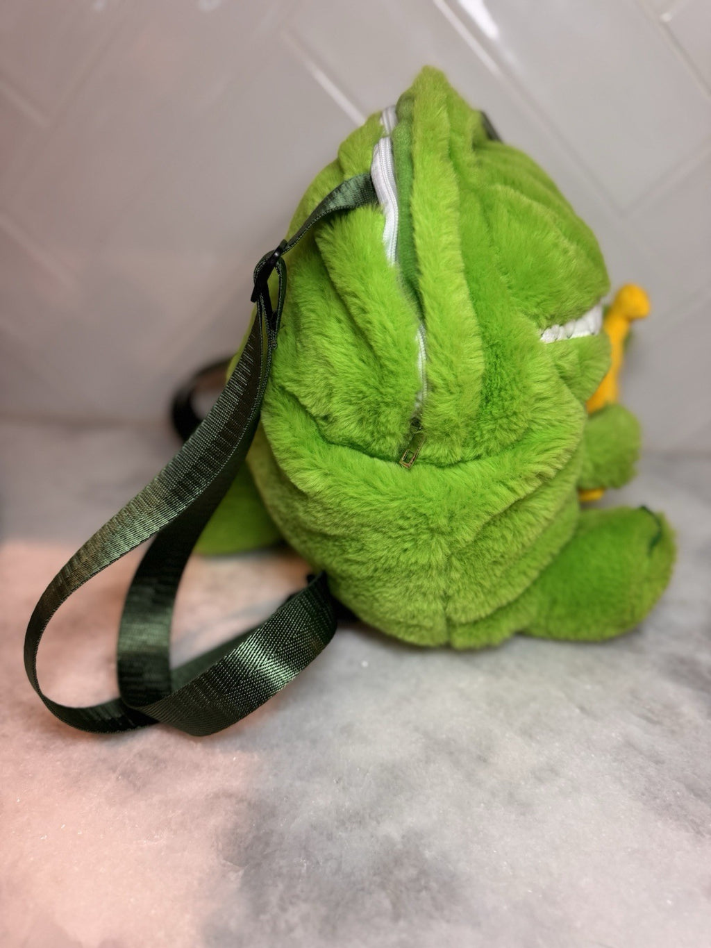 Disney Pixar Toy Story Rex Plush Backpack – Green Dinosaur Bag - NWT 7inX10in