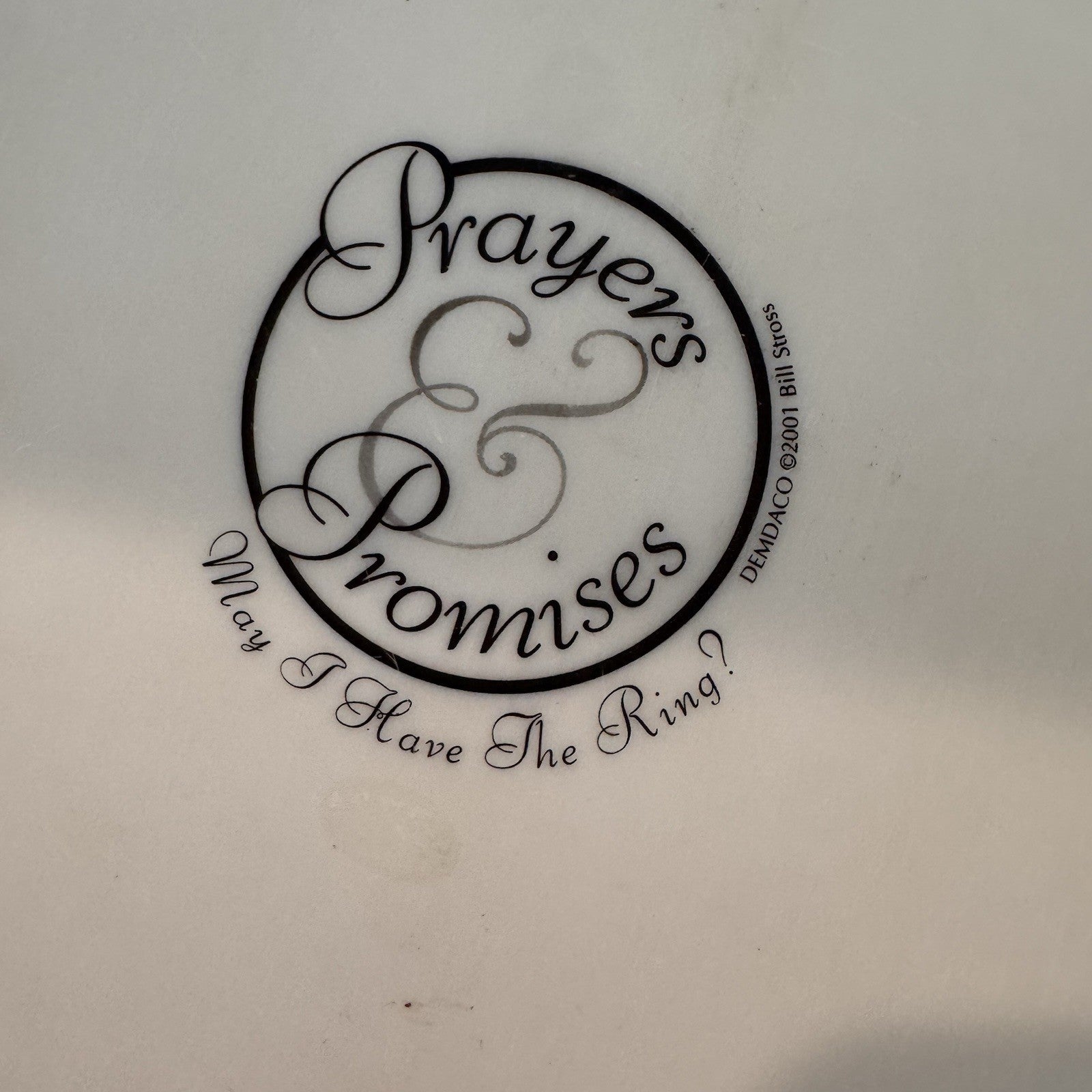 Prayers & Promises “May I Have The Ring?” 2001 Bill Stross for Demdaco Figurine